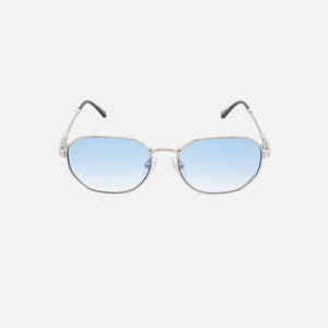 Vintage Frames Kids Detroit Player 18KT White Gold Sunglasses - Tiffany Blue