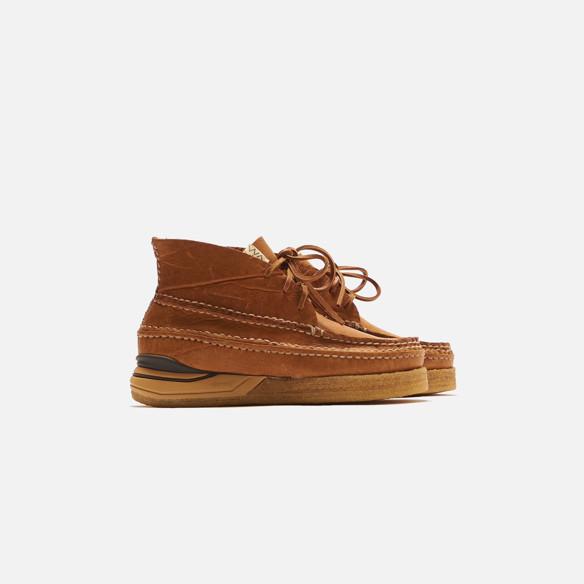 Visvim Canoe Moc II-Folk - Light Brown