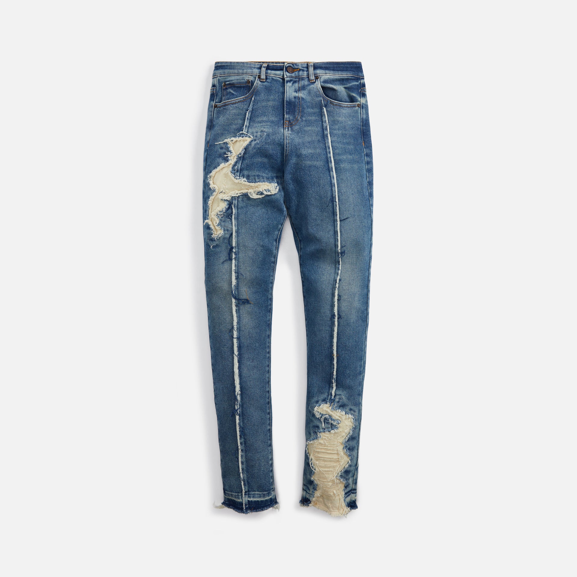 Val Kristopher Eroded Denim - Blue / Beige