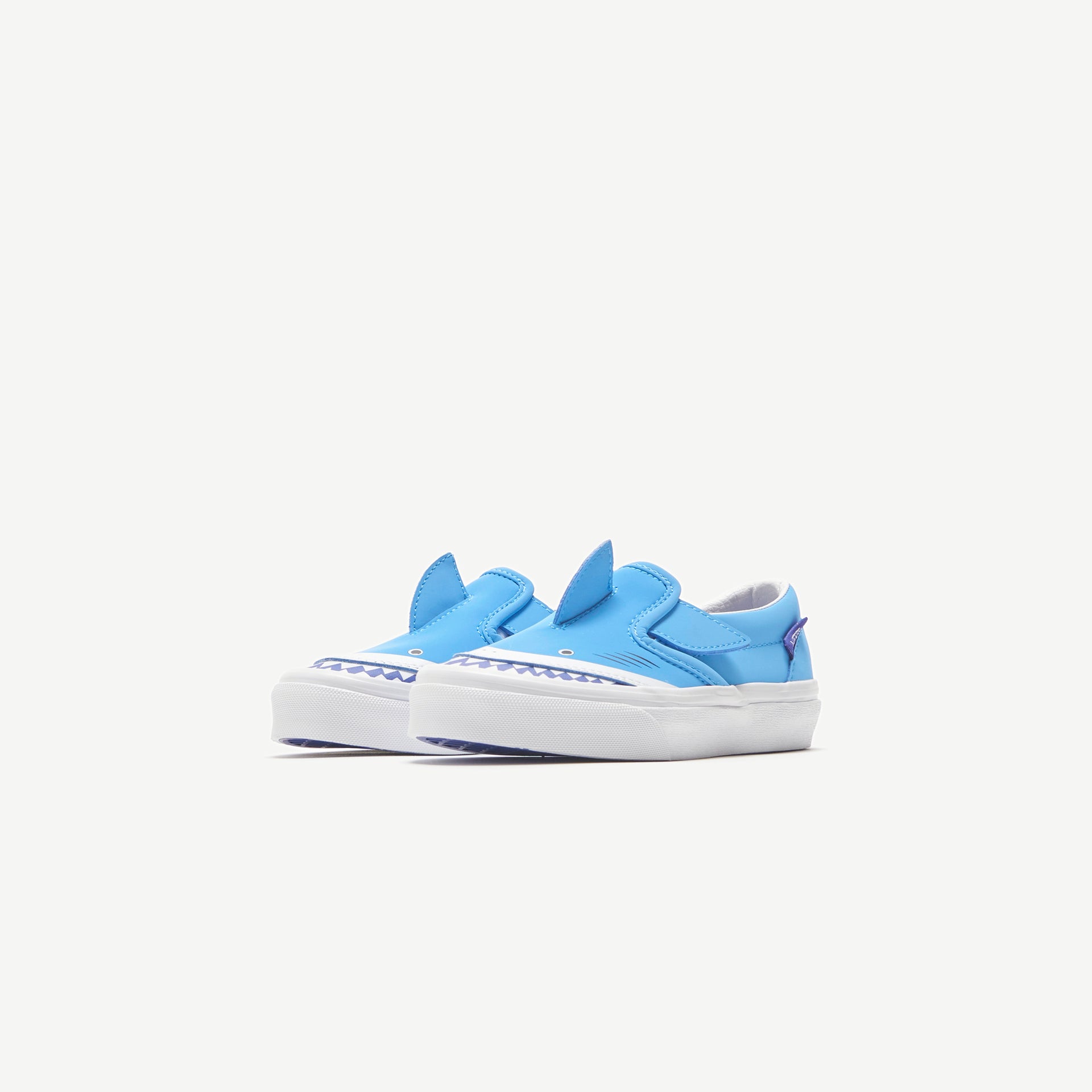 Vans Pre-School Classic Slip-On Shark - Blue / True White