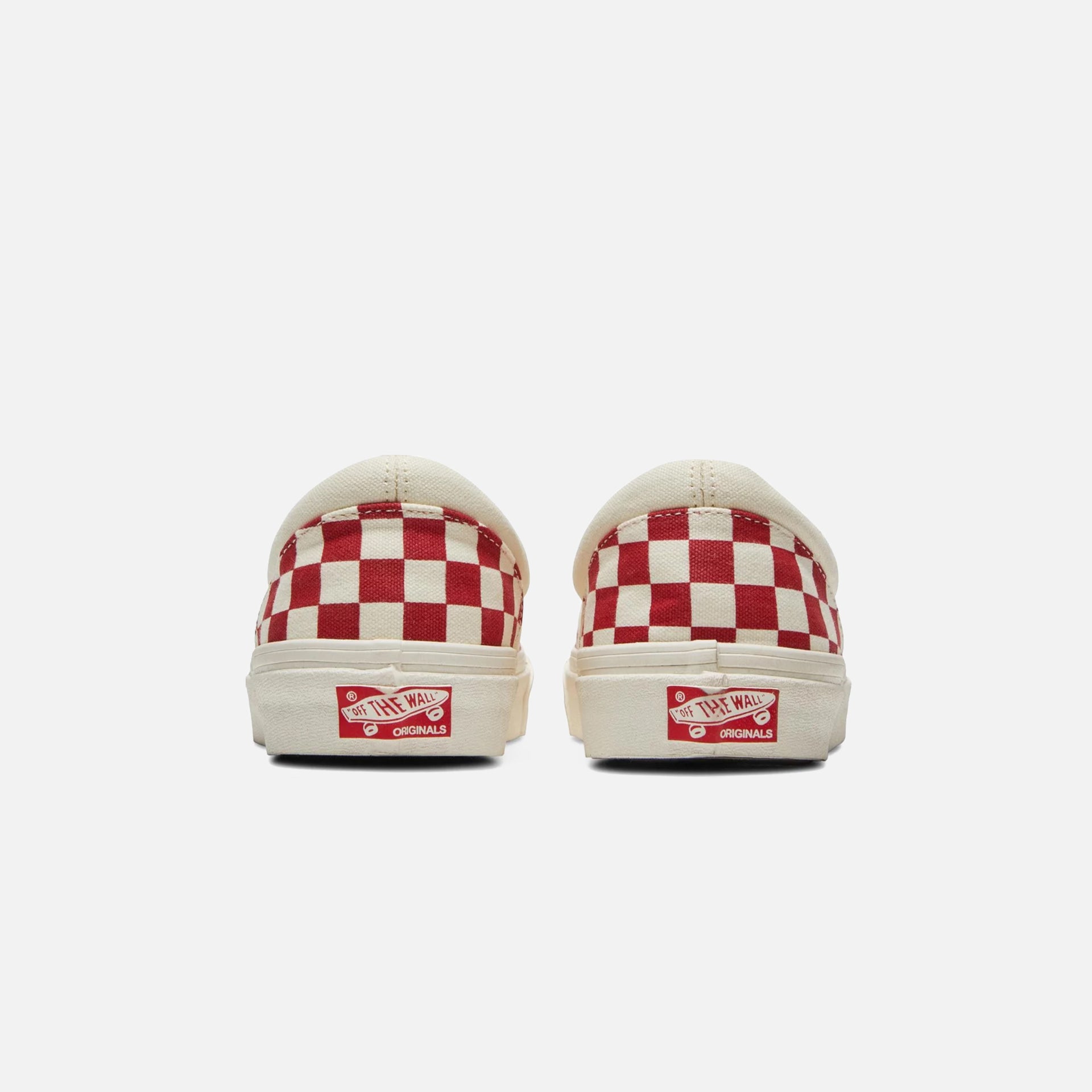 Vans Vault OG Classic Slip-On LX Checkerboard - White / Red