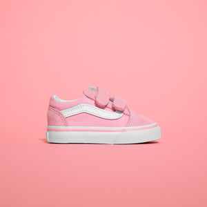 Vans Toddler Old Skool V Suede / Canvas - Chalk Pink / True White