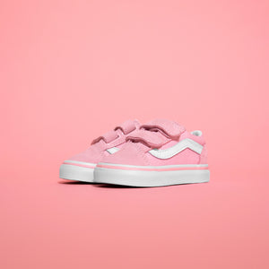 Vans Toddler Old Skool V Suede / Canvas - Chalk Pink / True White
