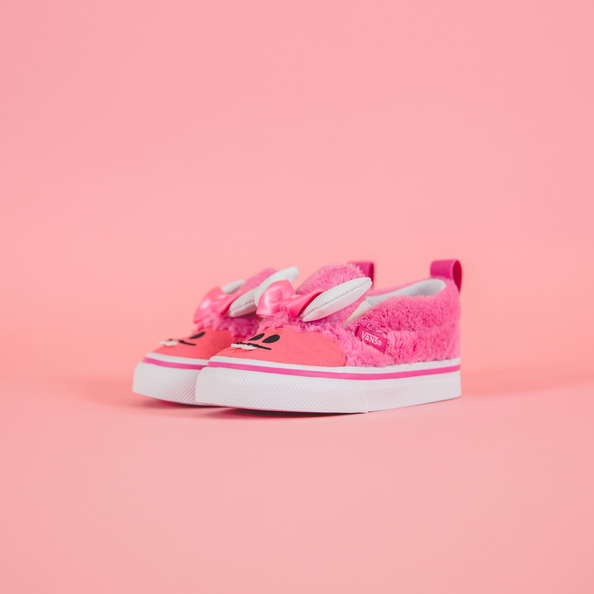 Vans Toddler Slip-On V Little Monsters - Carmine Rose / Strawber