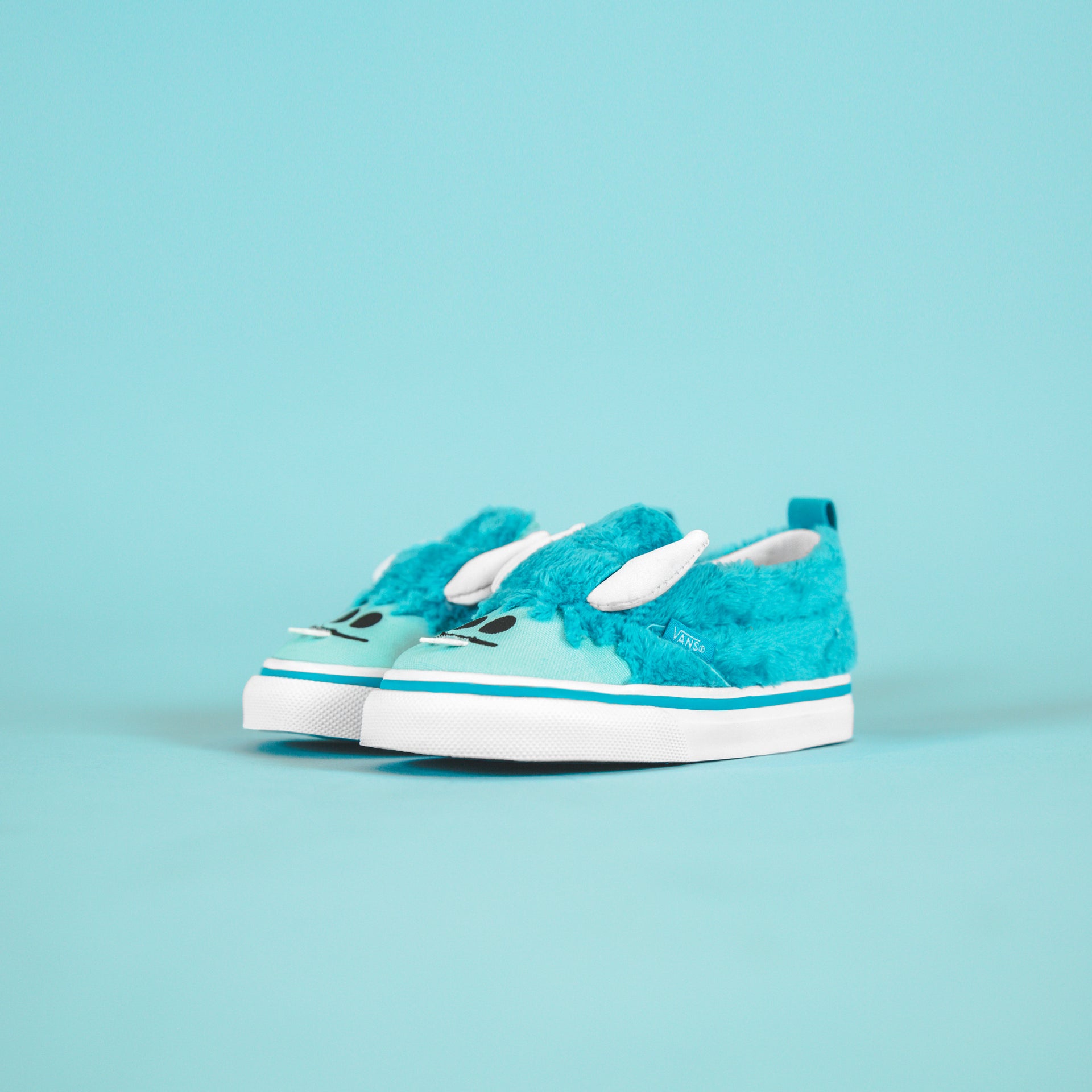 Vans Toddler Slip-On V Little Monsters - Scuba Blue / Blue Tint