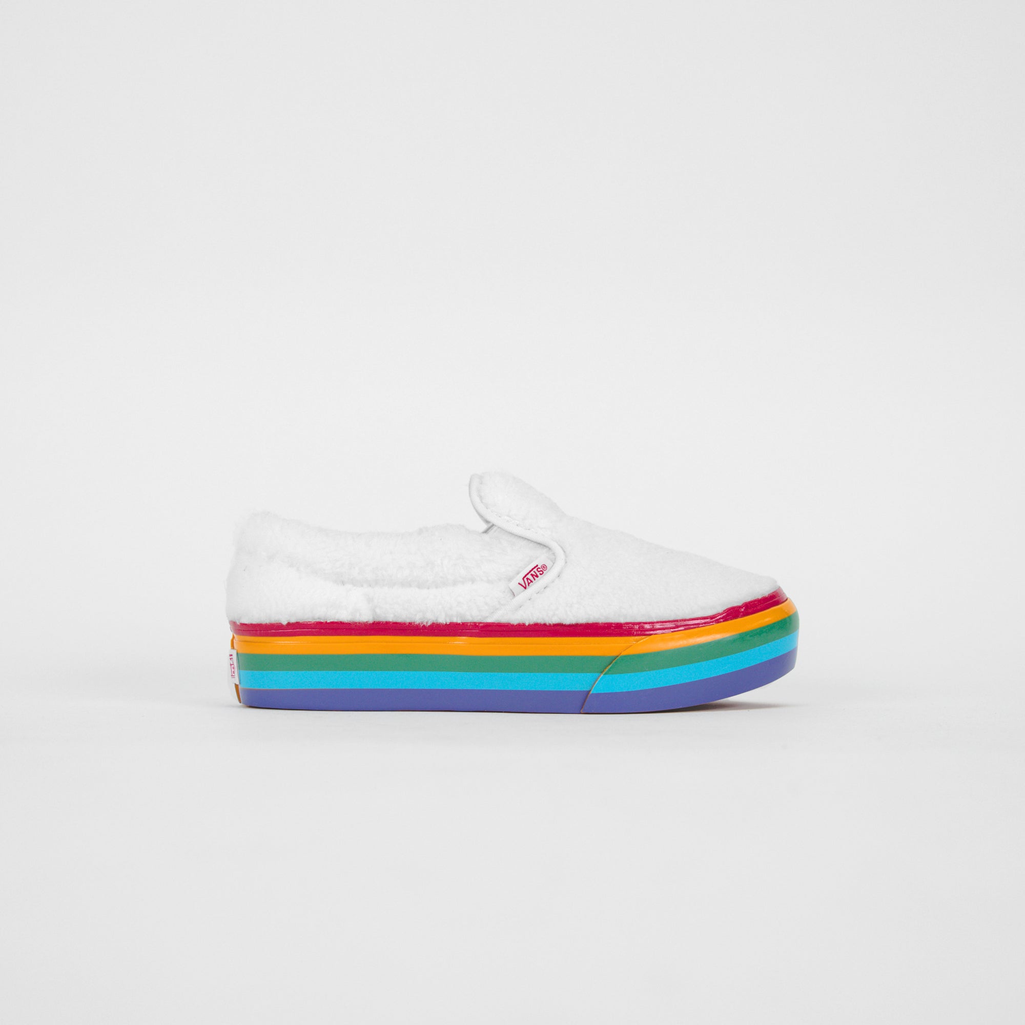 Rainbow vans platform top