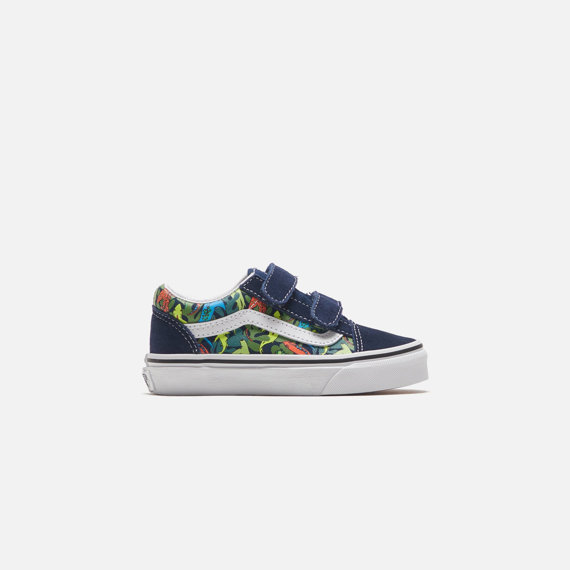 Vans Pre-School Old Skool V - Glow Sharks Dress / Blues / Multi Kith Vans Pre-School Old Skool V - Glow Sharks Dress / Blues / Multi Kith