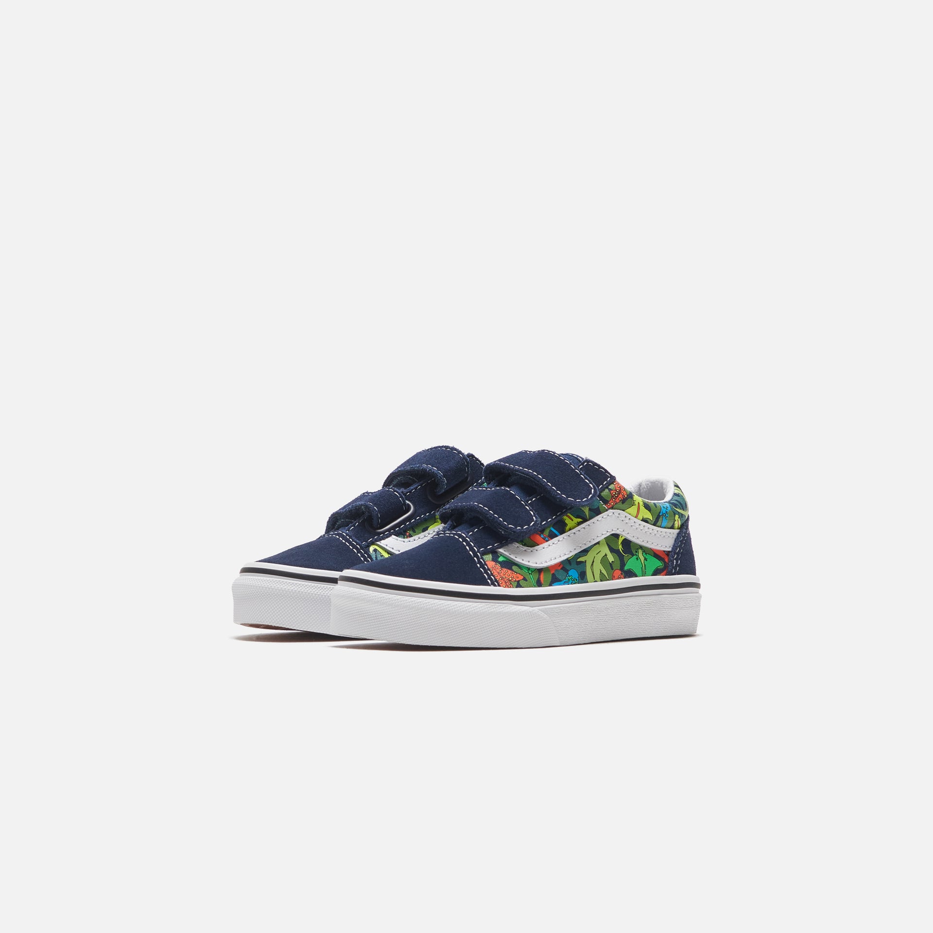 Vans Pre-School Old Skool V - Glow Sharks Dress / Blues / Multi