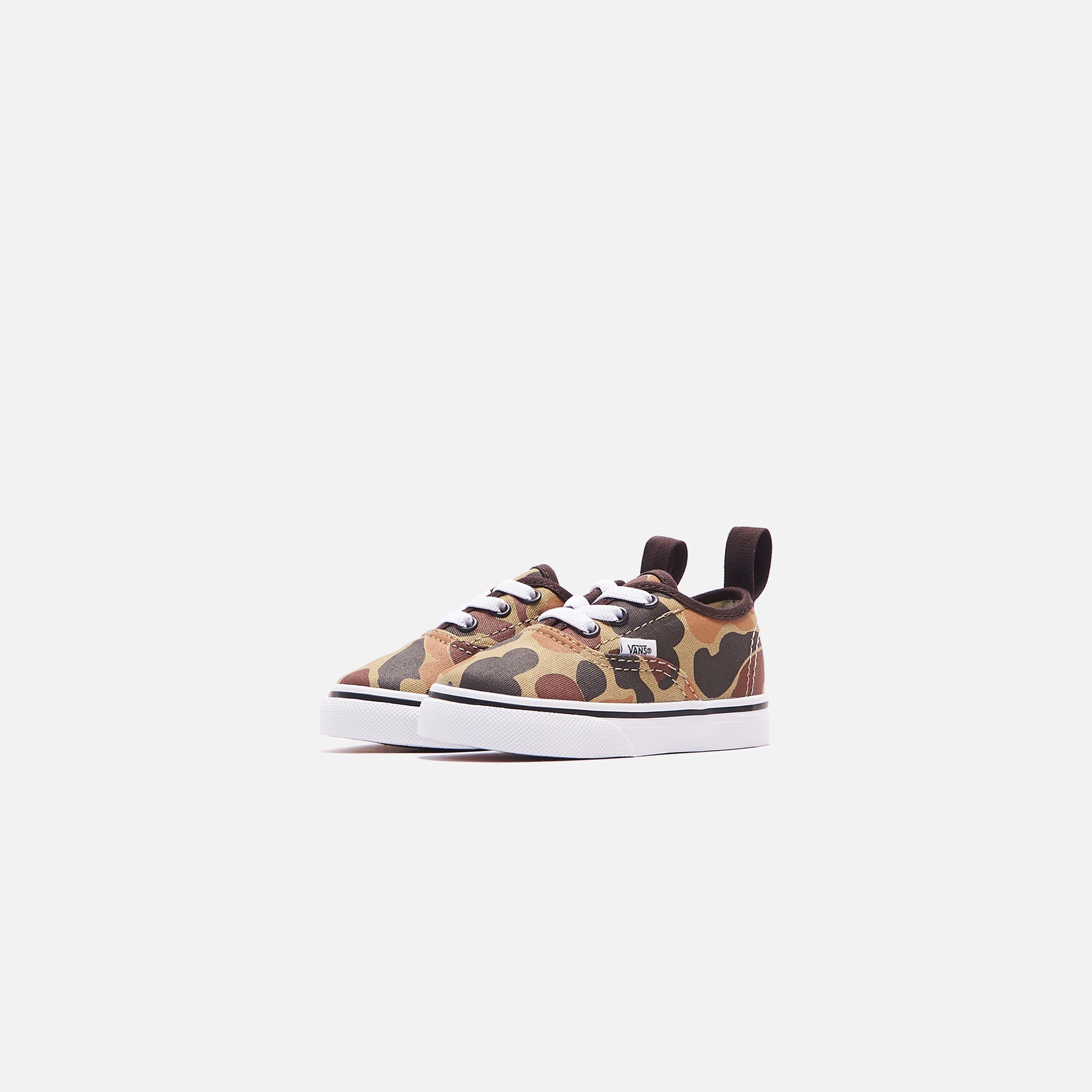 Vans Toddler Vintage Camo Authentic Elastic Lace - Chocolate Torte / True White