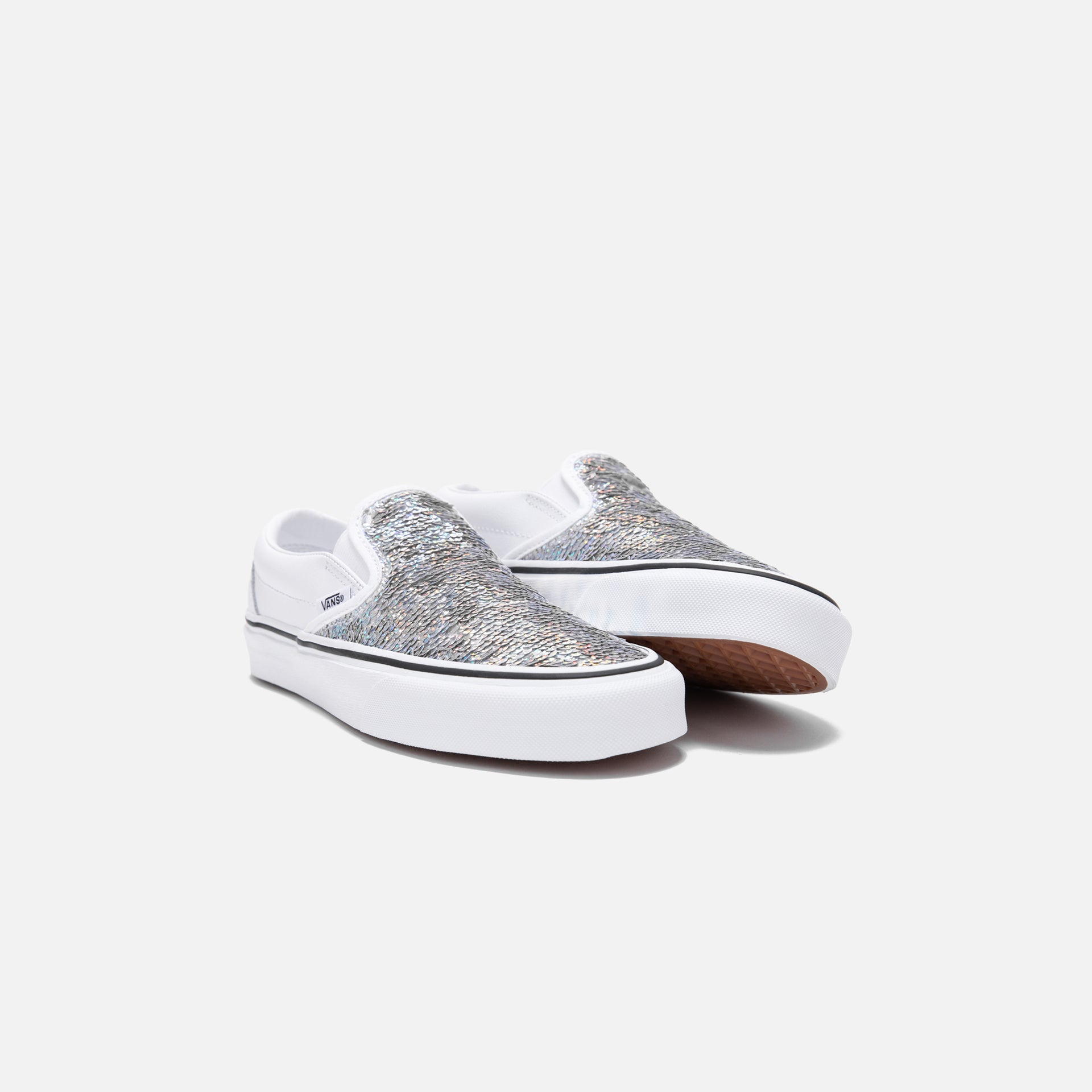 Vans Flipping Sequins Classic Slip-On - White