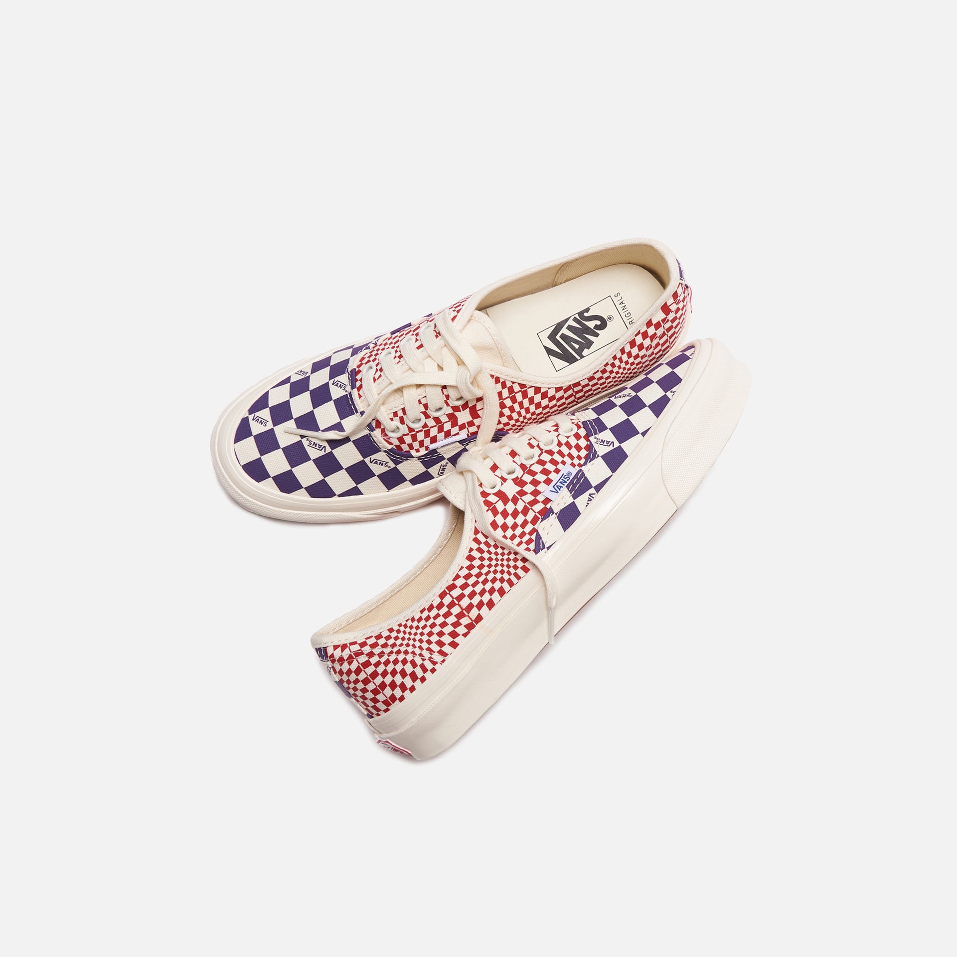 Vans OG Authentic LX - Logo Check / Indigo / Racing Red
