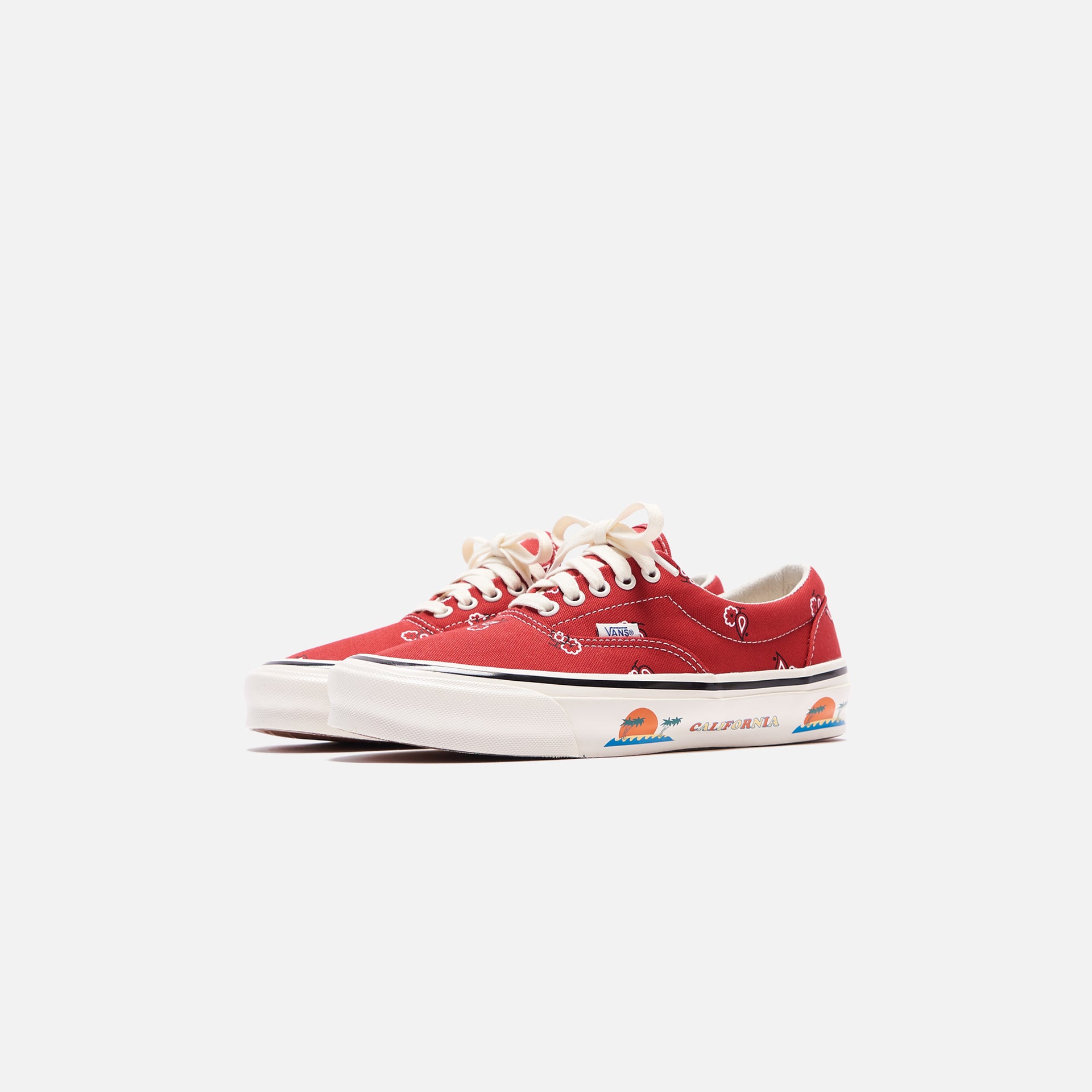 Vans OG ERA LX Paisley - Pompelan Red / White