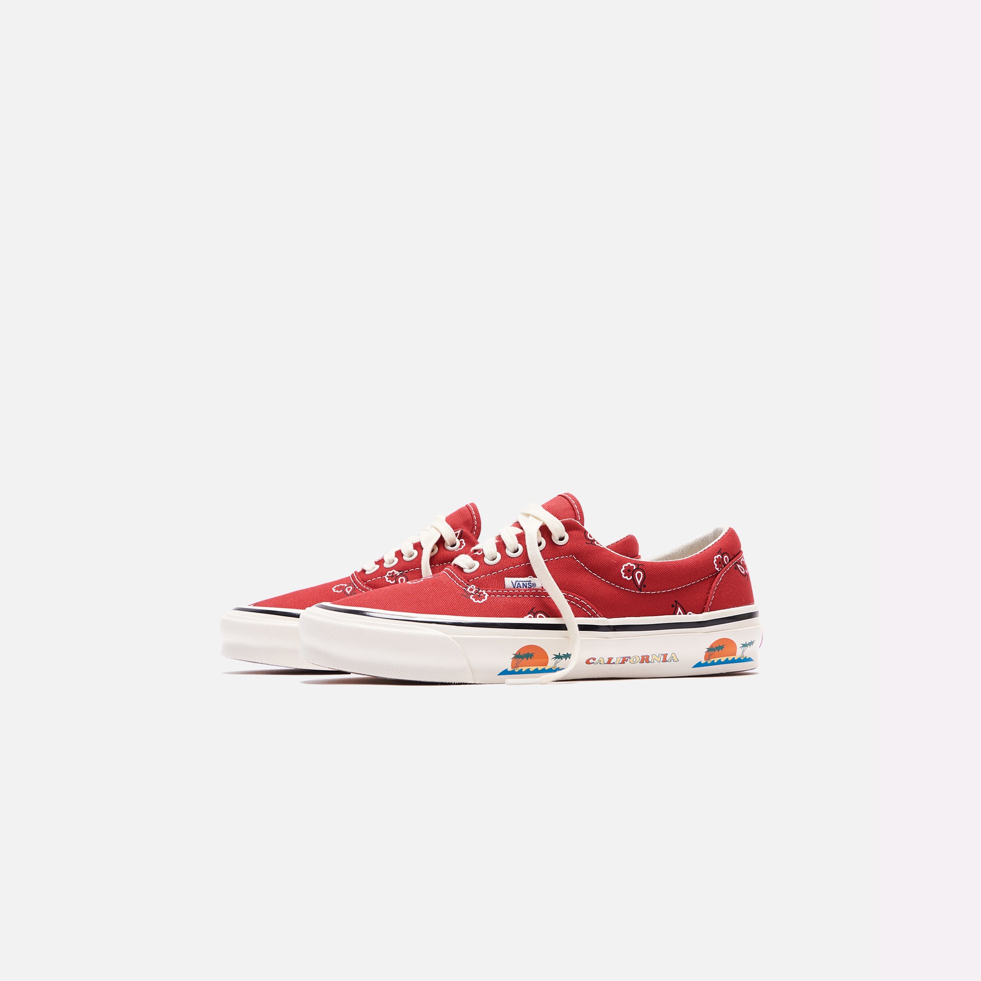 Vans OG ERA LX Paisley - Pompelan Red / White