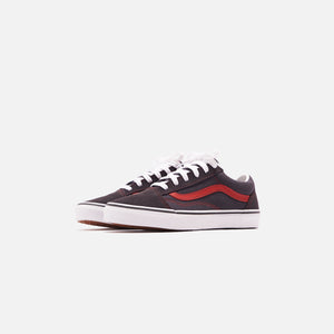 Vans Junior Old Skool Shoes - Asphalt / Red