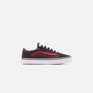 Vans Junior Old Skool Shoes - Asphalt / Red