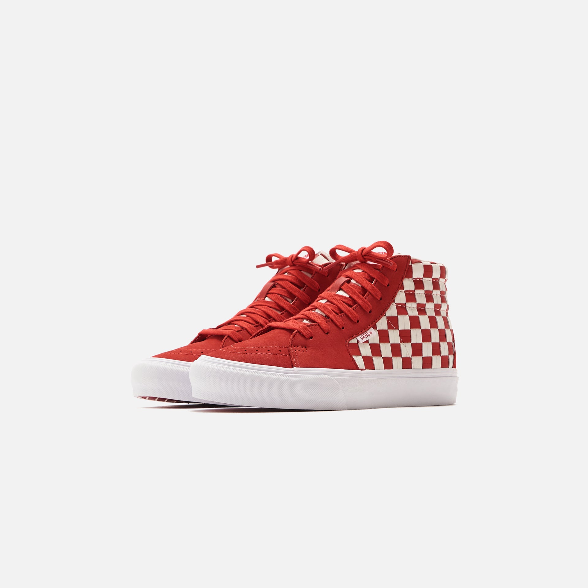 Vans Style 38 VLT LX (Leather Woven) - Red / Blanc / Dress Blue