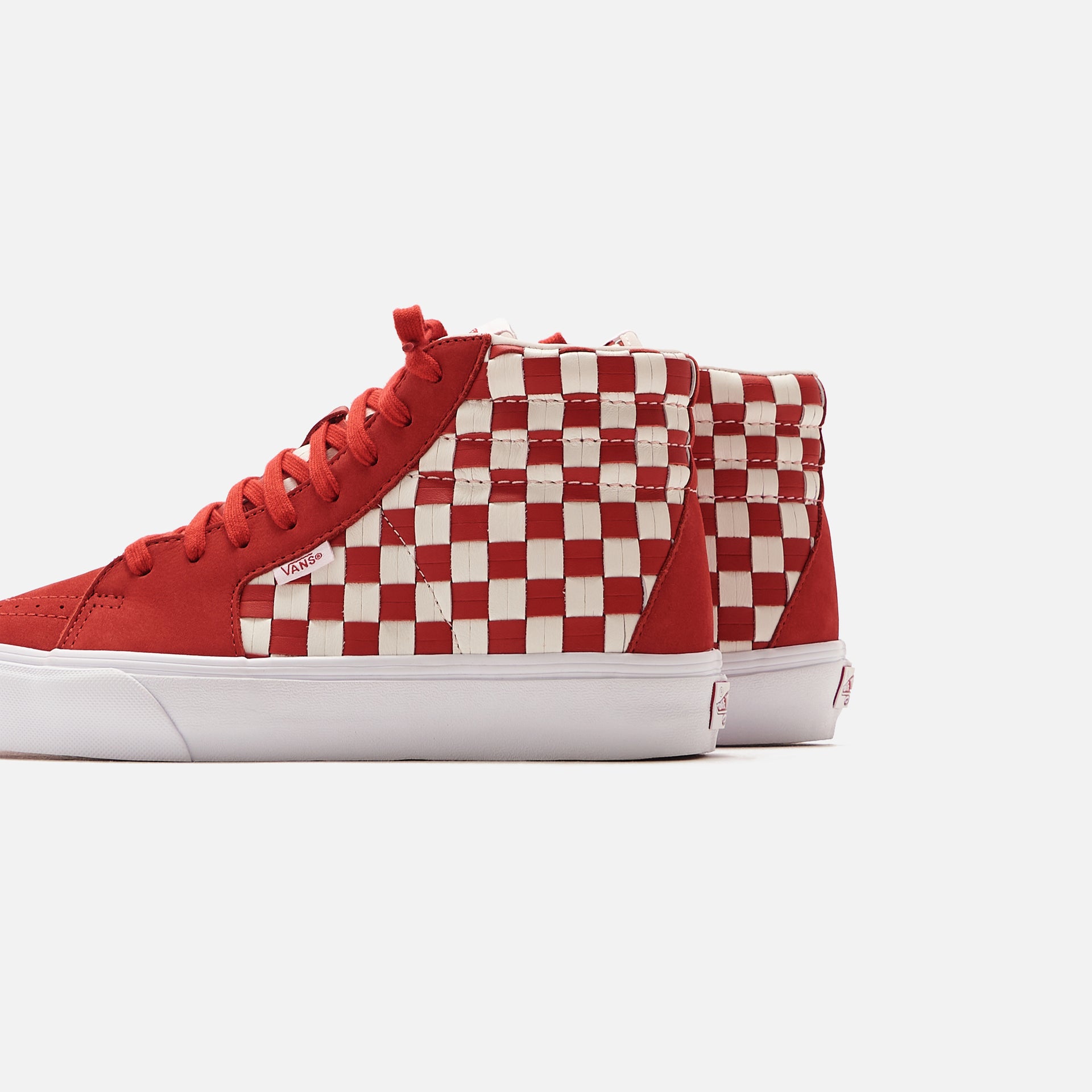 Vans Style 38 VLT LX (Leather Woven) - Red / Blanc / Dress Blue