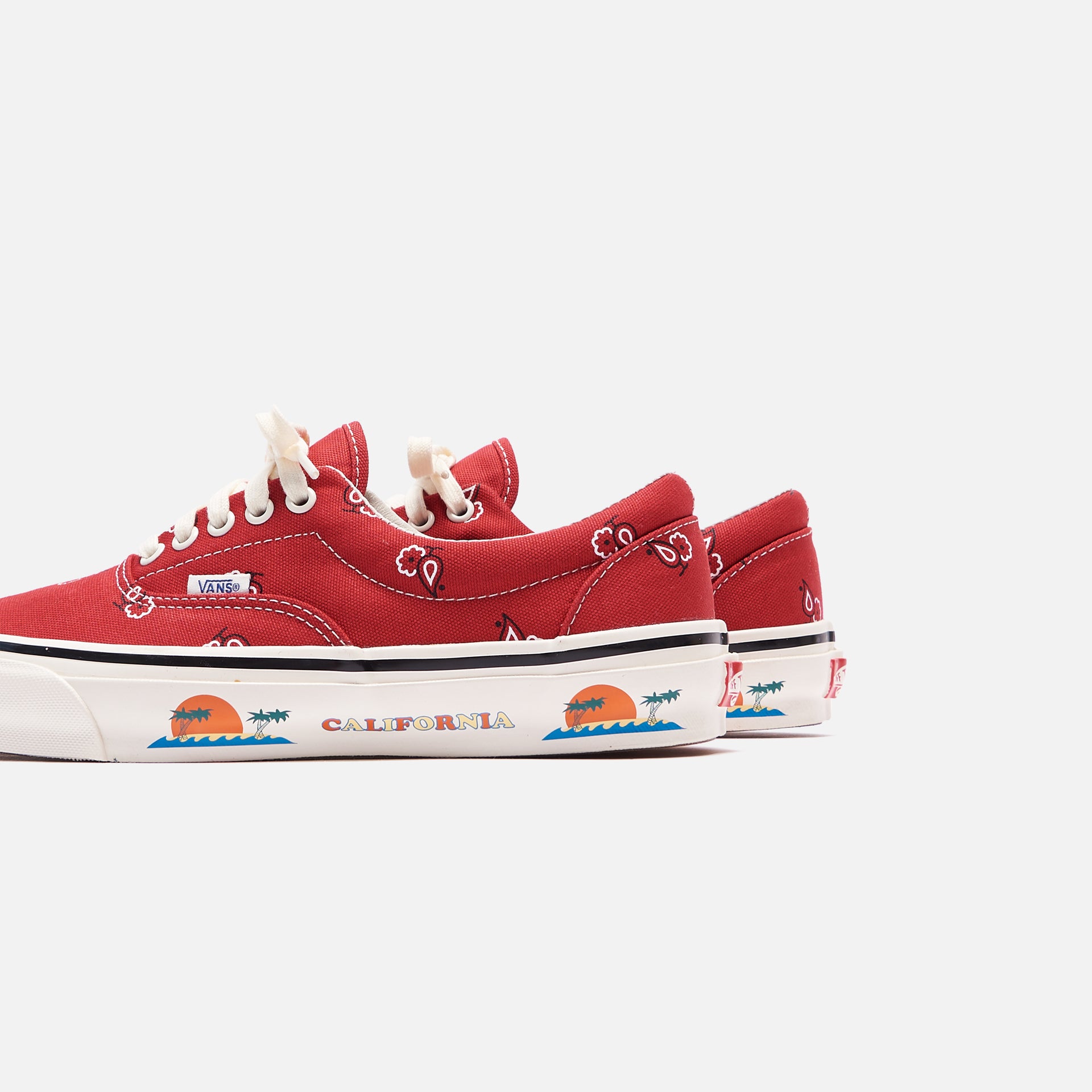Vans OG ERA LX Paisley - Pompelan Red / White