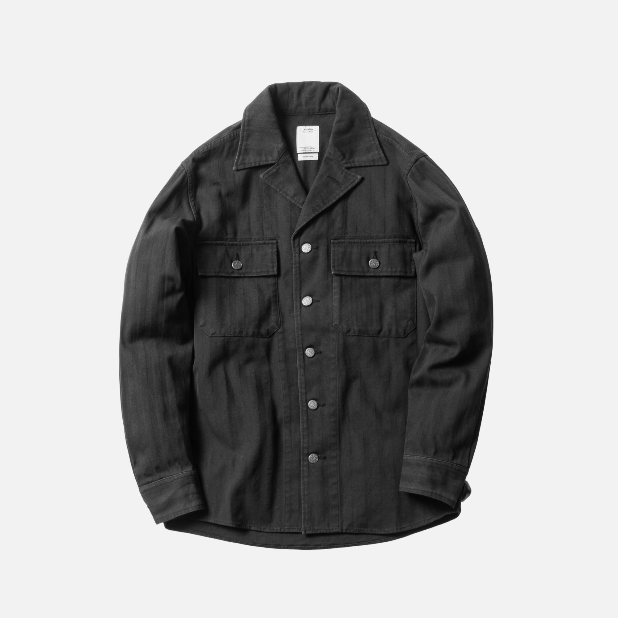Visvim Willard Herringbone Shirt Jacket - Navy – Kith