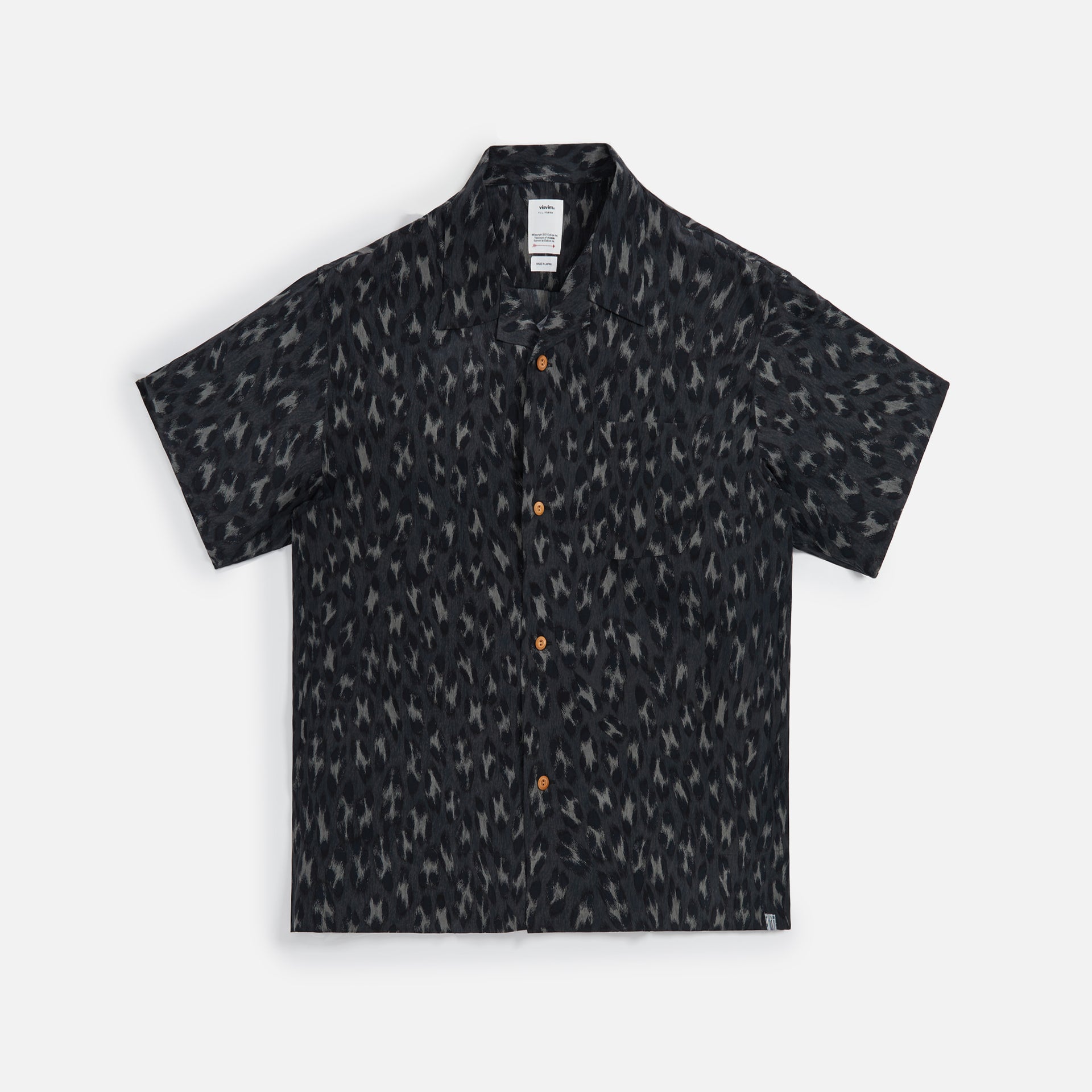 Visvim Caban Leopard Shirt - Black