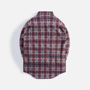 Visvim Pioneer Khaki Check Long Sleeve Shirt - Red – Kith