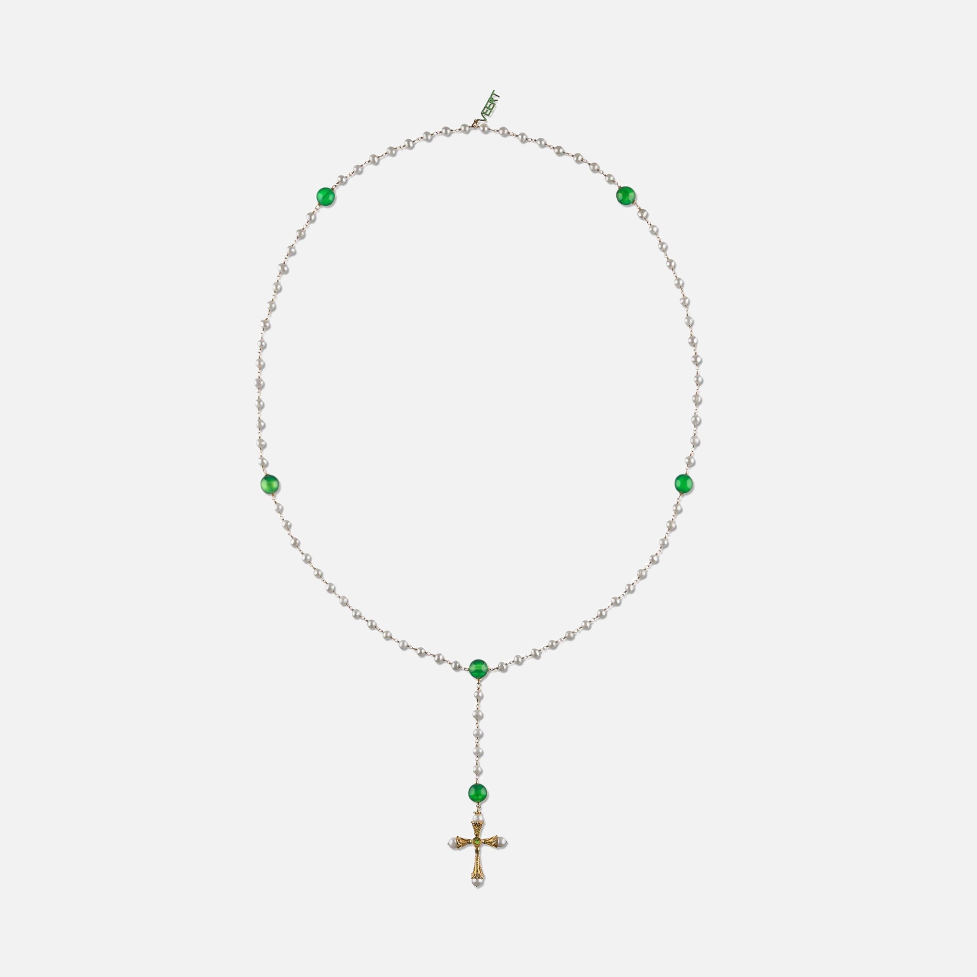 First Communion Glass Pearl Rosary | Rosary.com™