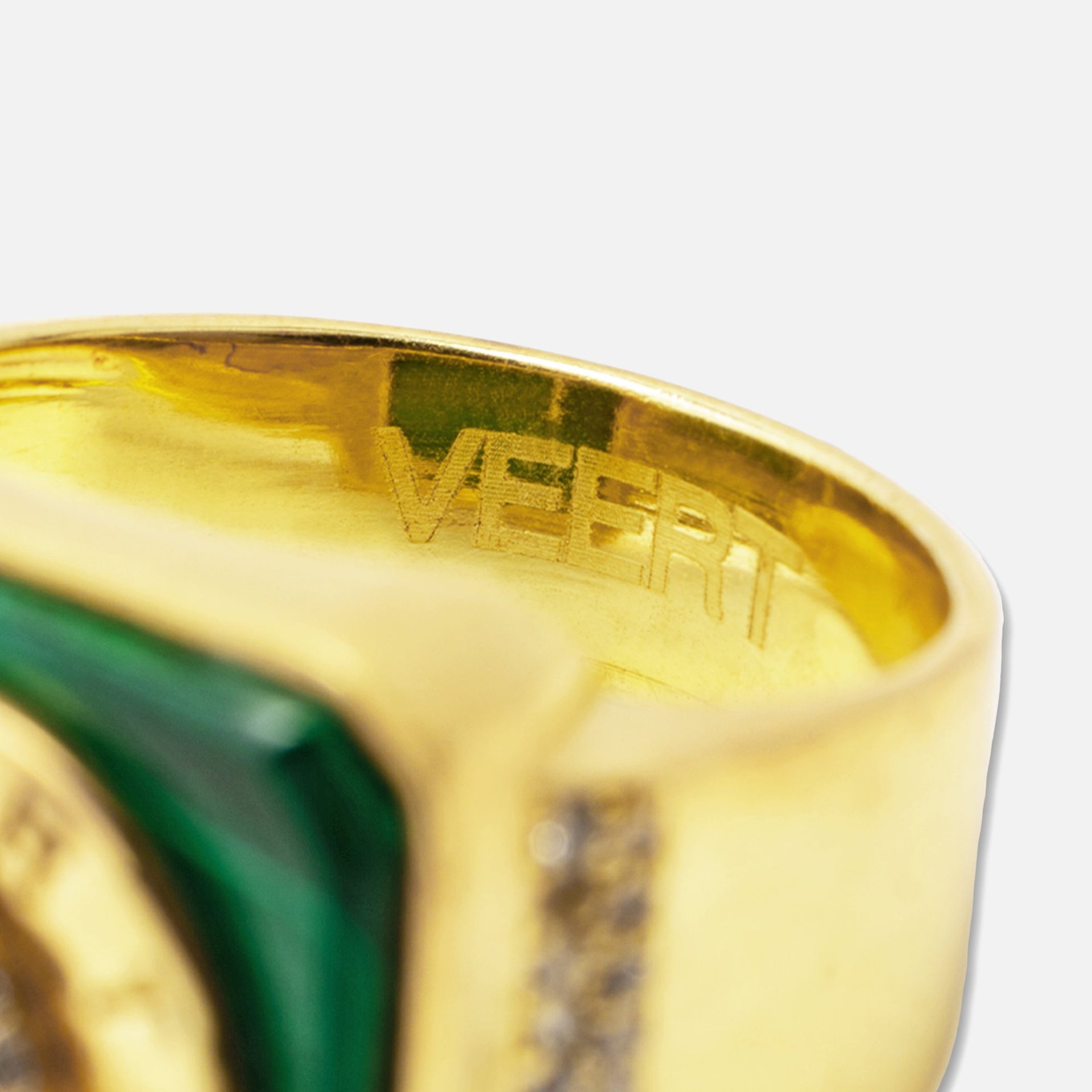 VEERT Malachite Onyx Signature Ring - Green