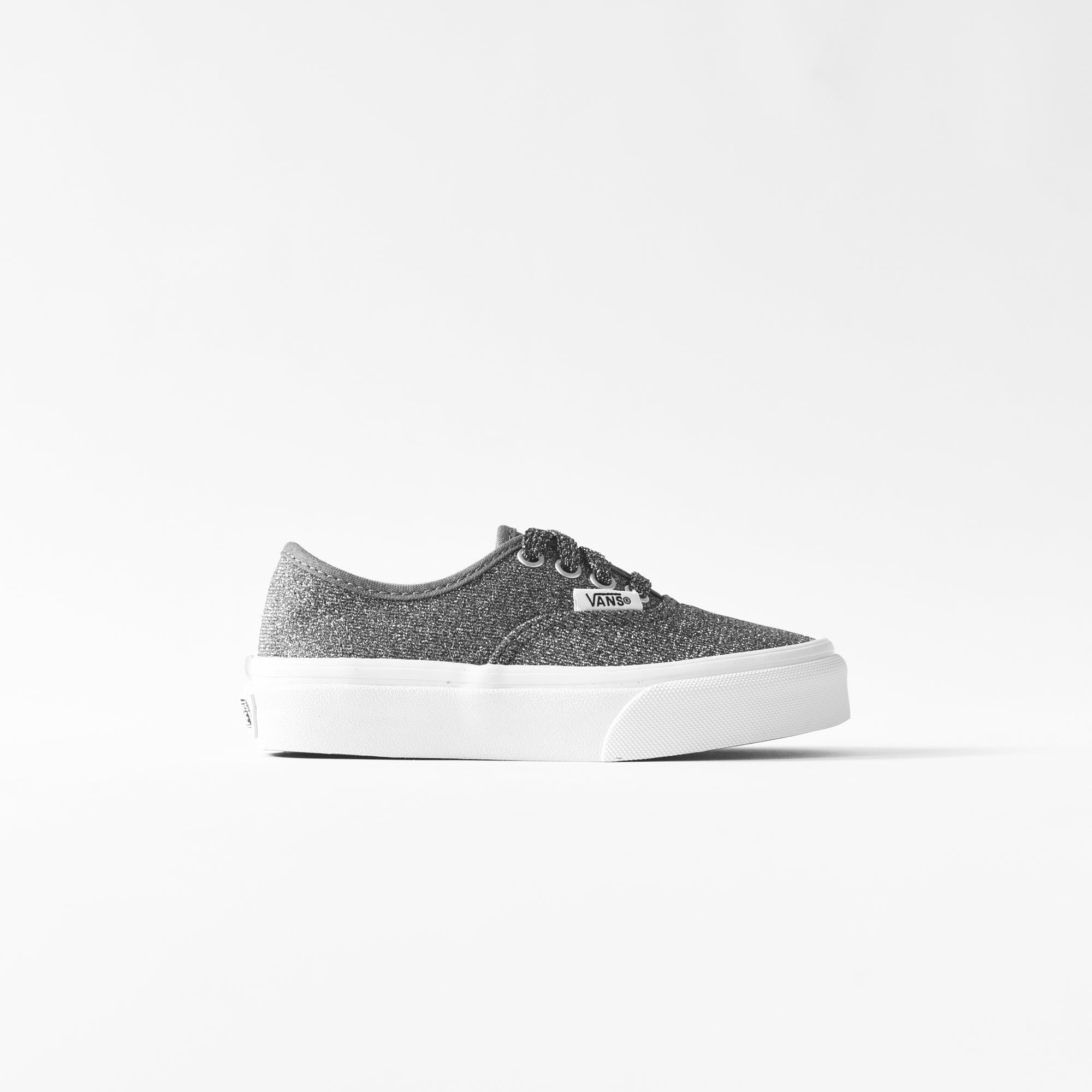 Vans Kids Authentic Black Glitter White Kith