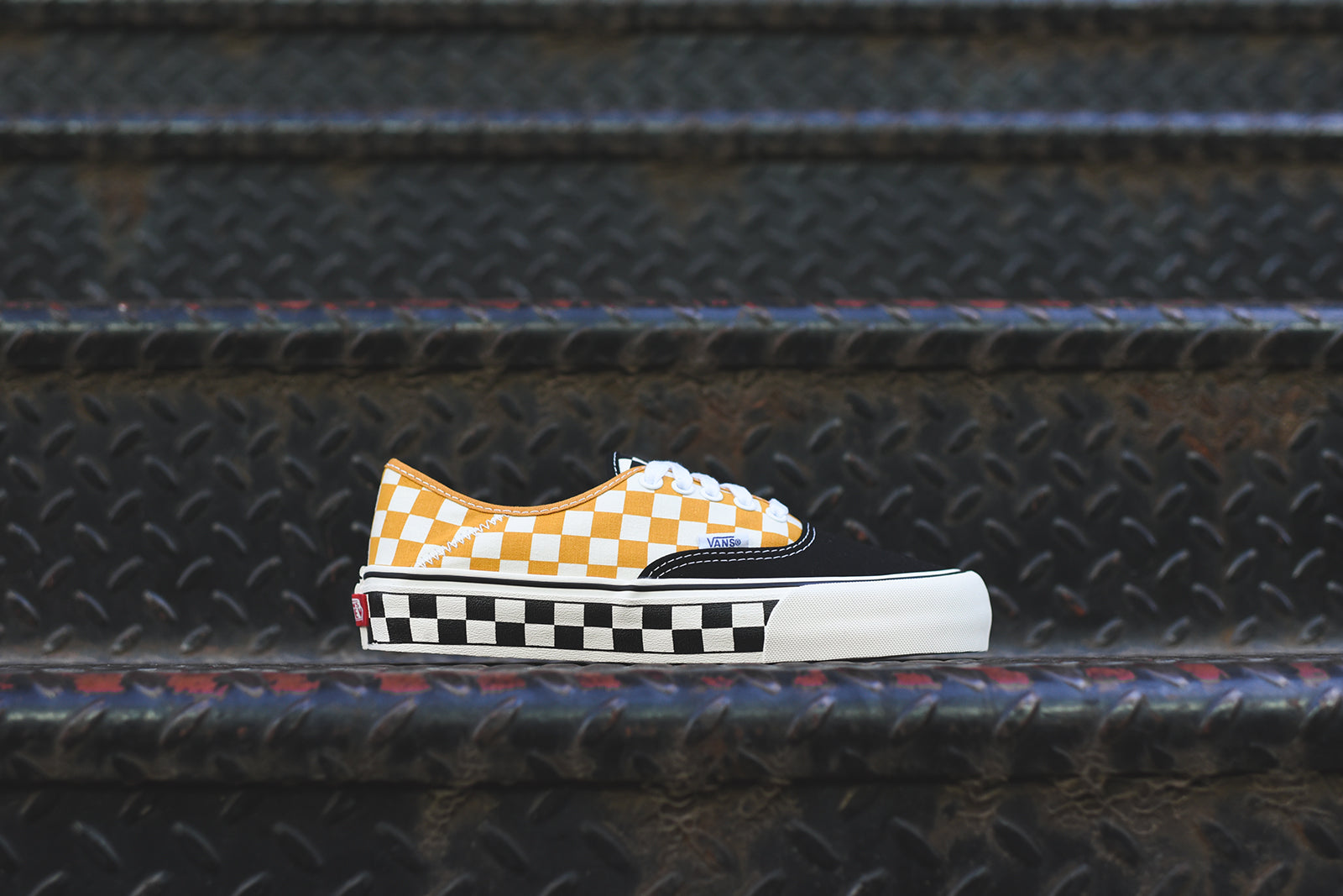 Vans Authentic SF Checkerboard - Black / Sunflower