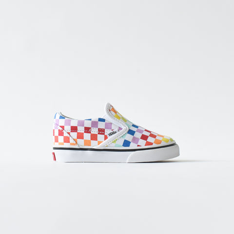 Vans Toddler Slip-On - Rainbow / Checkerboard