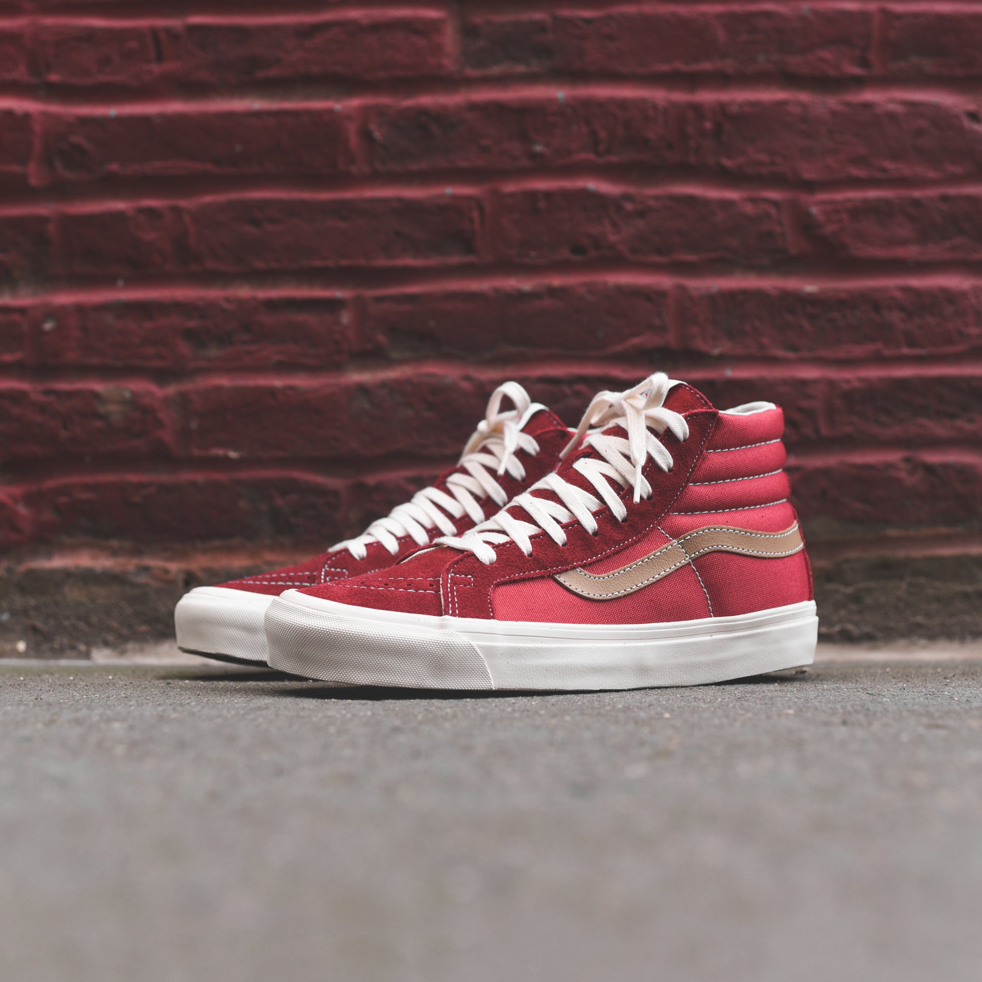 Vans OG Sk8-Hi LX - Tomato / White