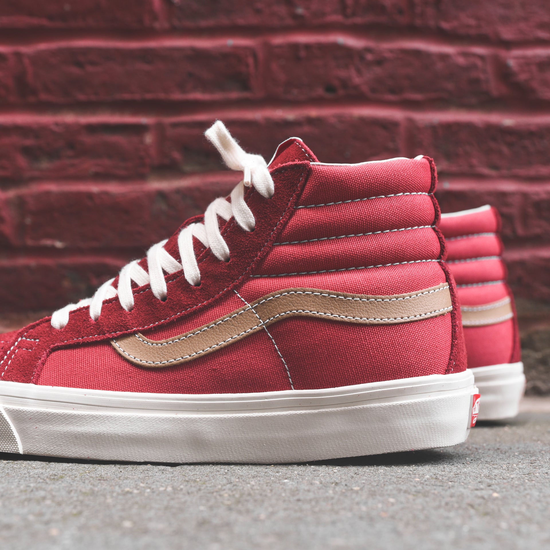Vans OG Sk8-Hi LX - Tomato / White