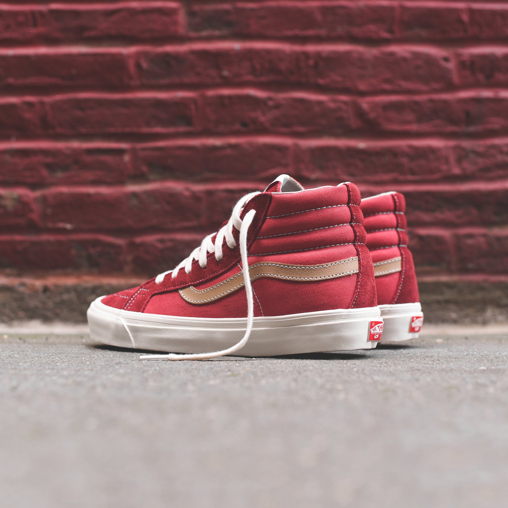 Vans OG Sk8-Hi LX - Tomato / White