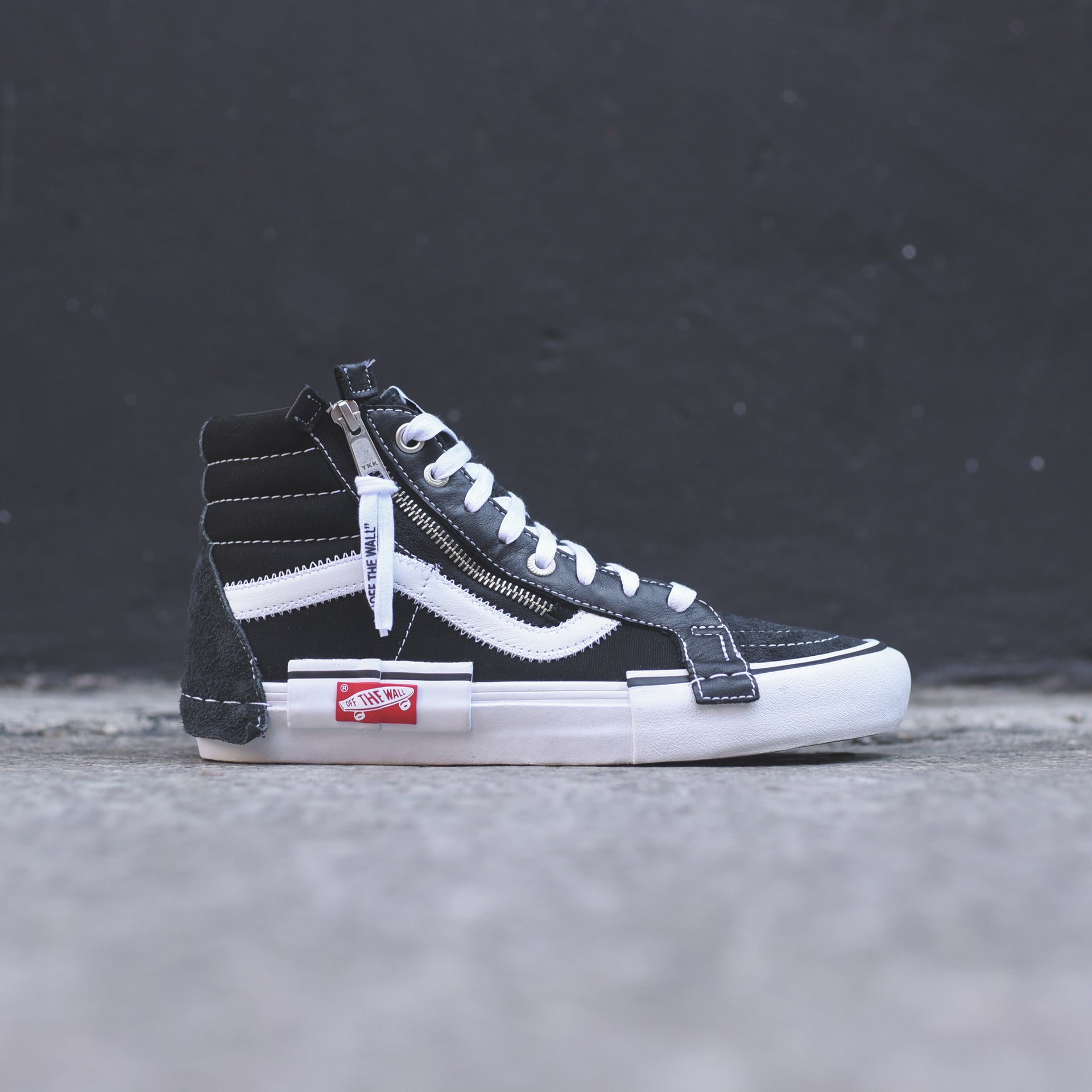 Vans Sk8-Hi CAP LX Black White – Kith - Main Image