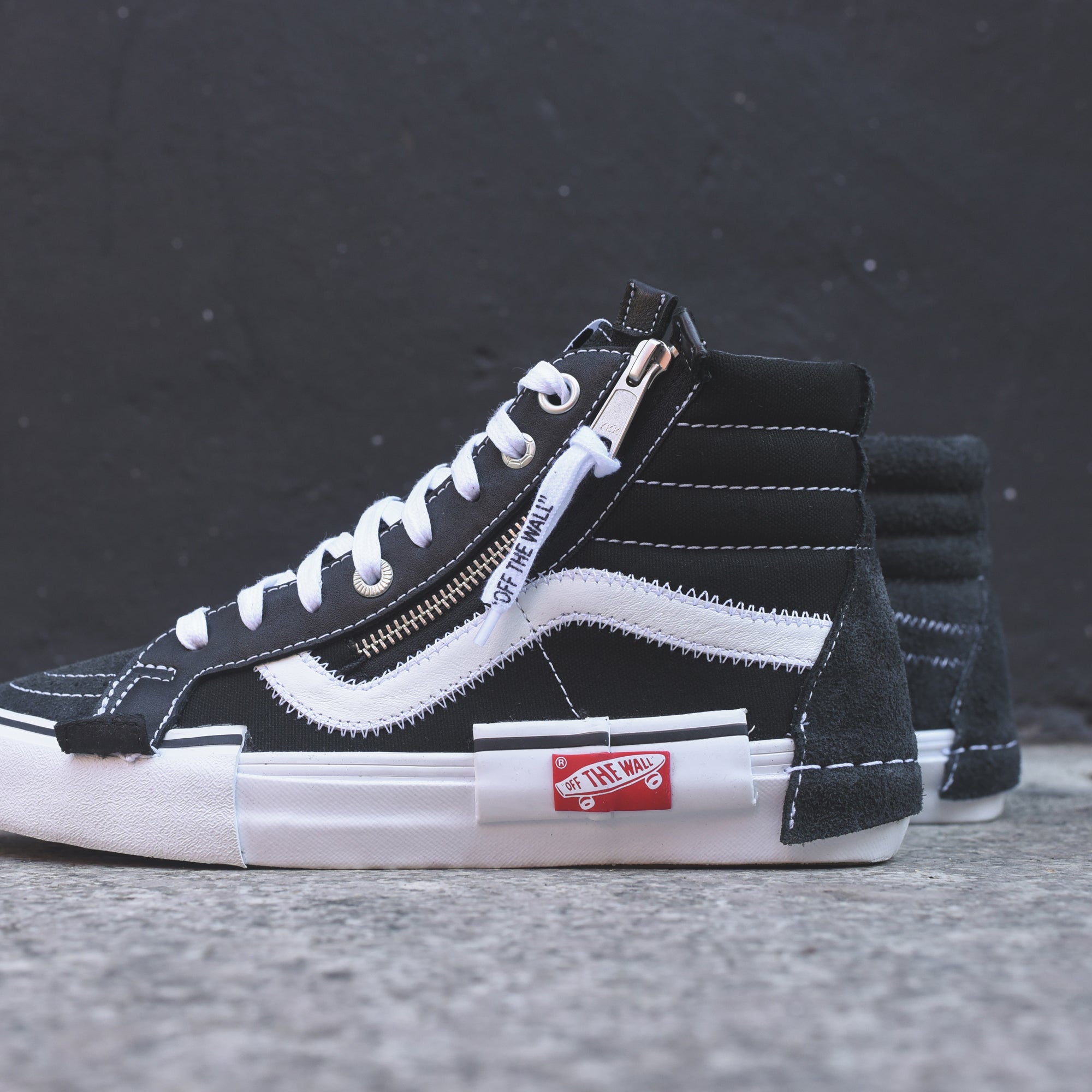 Vans Sk8-Hi CAP LX - Black / White – Kith