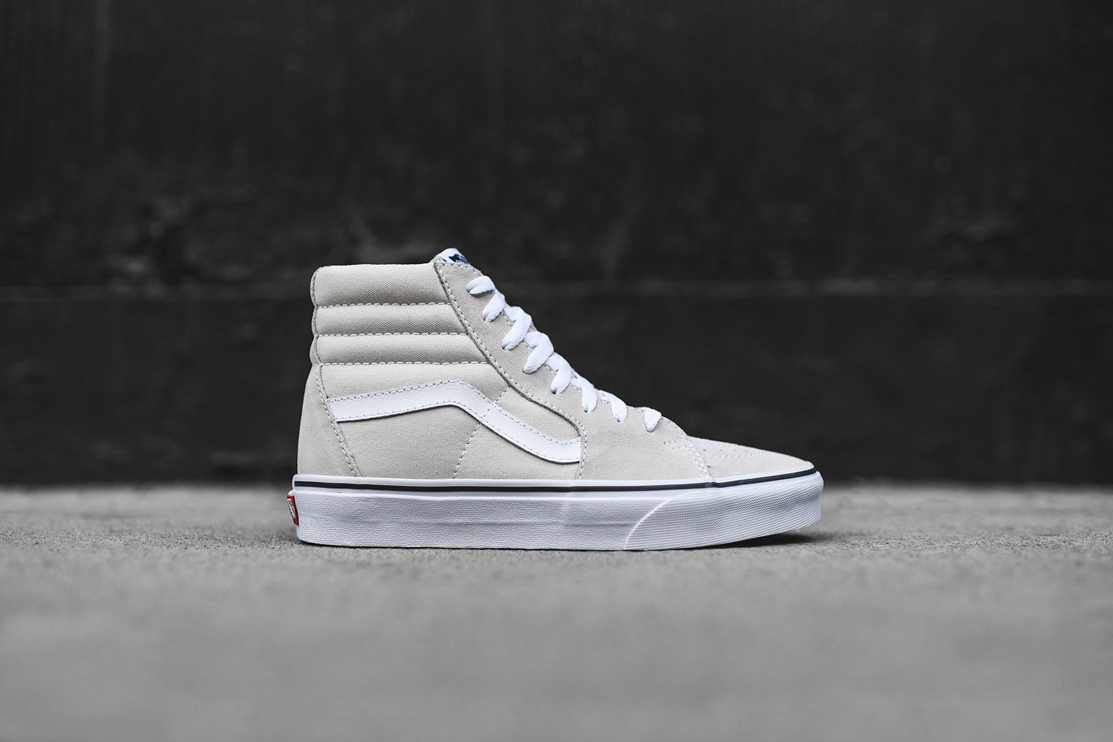 Vans sk8 hi birch true white top
