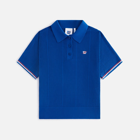 Kith Women for Wilson Essex Sweater Polo - Blue Quartz PH