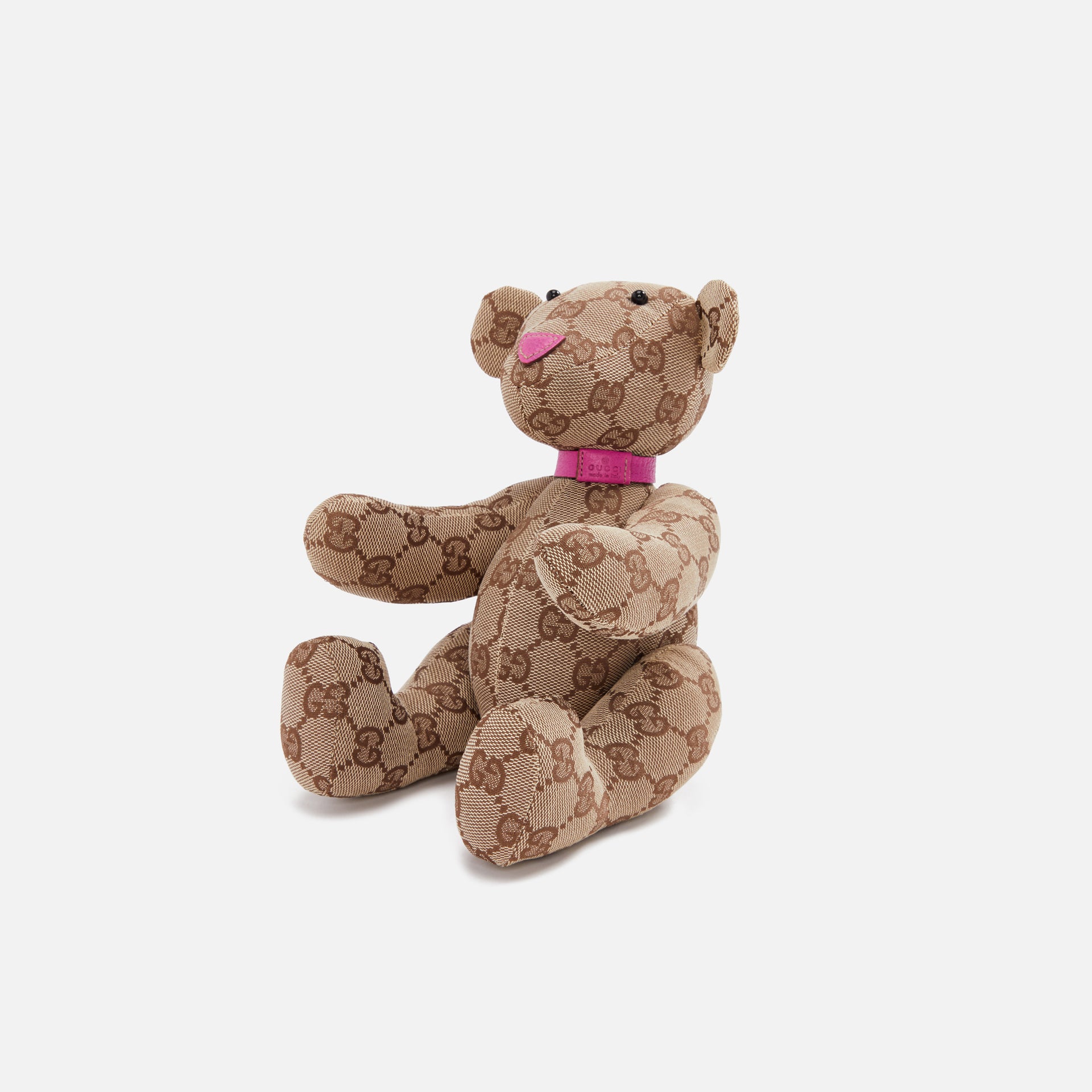 WGACA Gucci Brown Canvas Beardoll - Pink