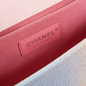 WGACA Chanel Caviar Rainbow Boy Bag - Multi