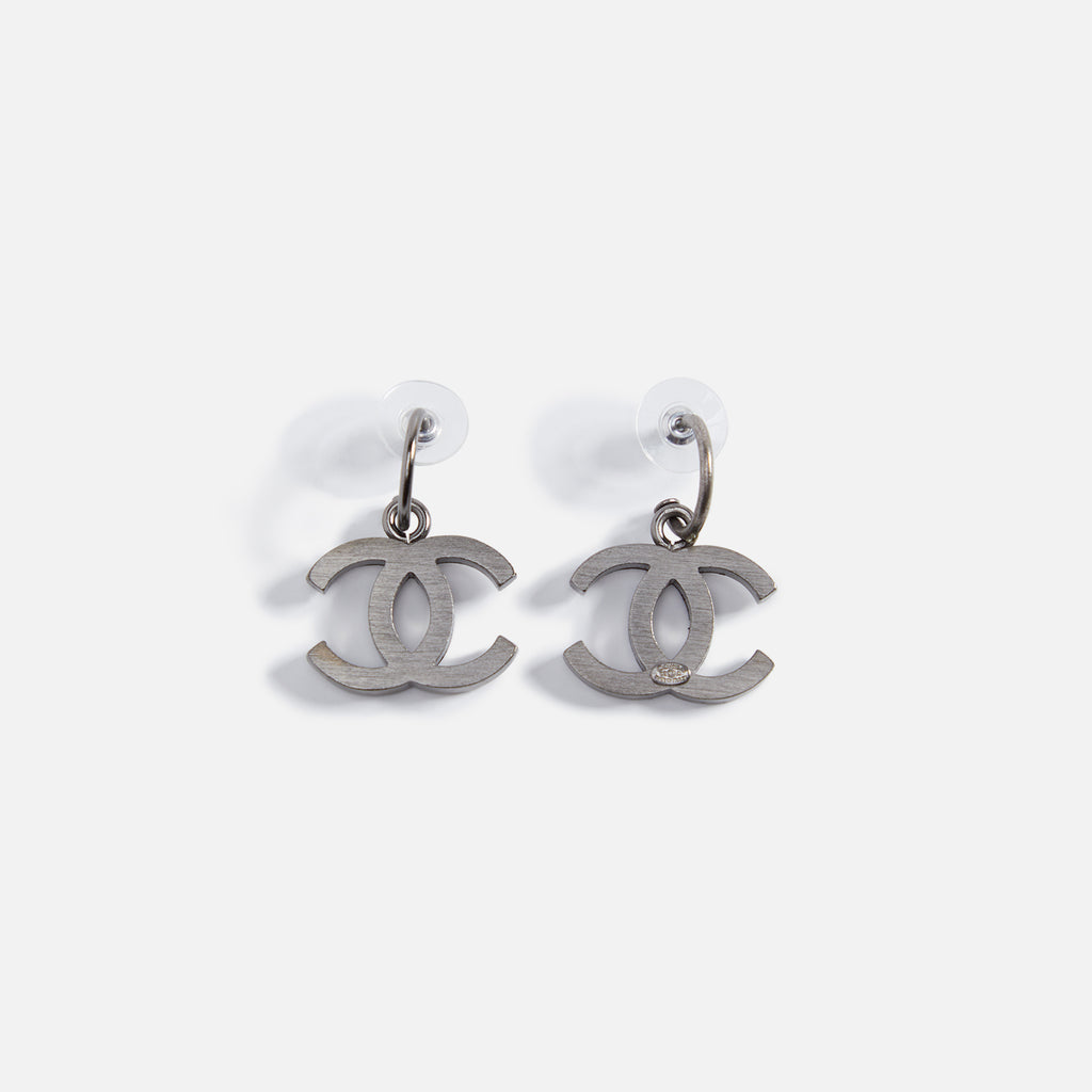 Silver CC Earrings
