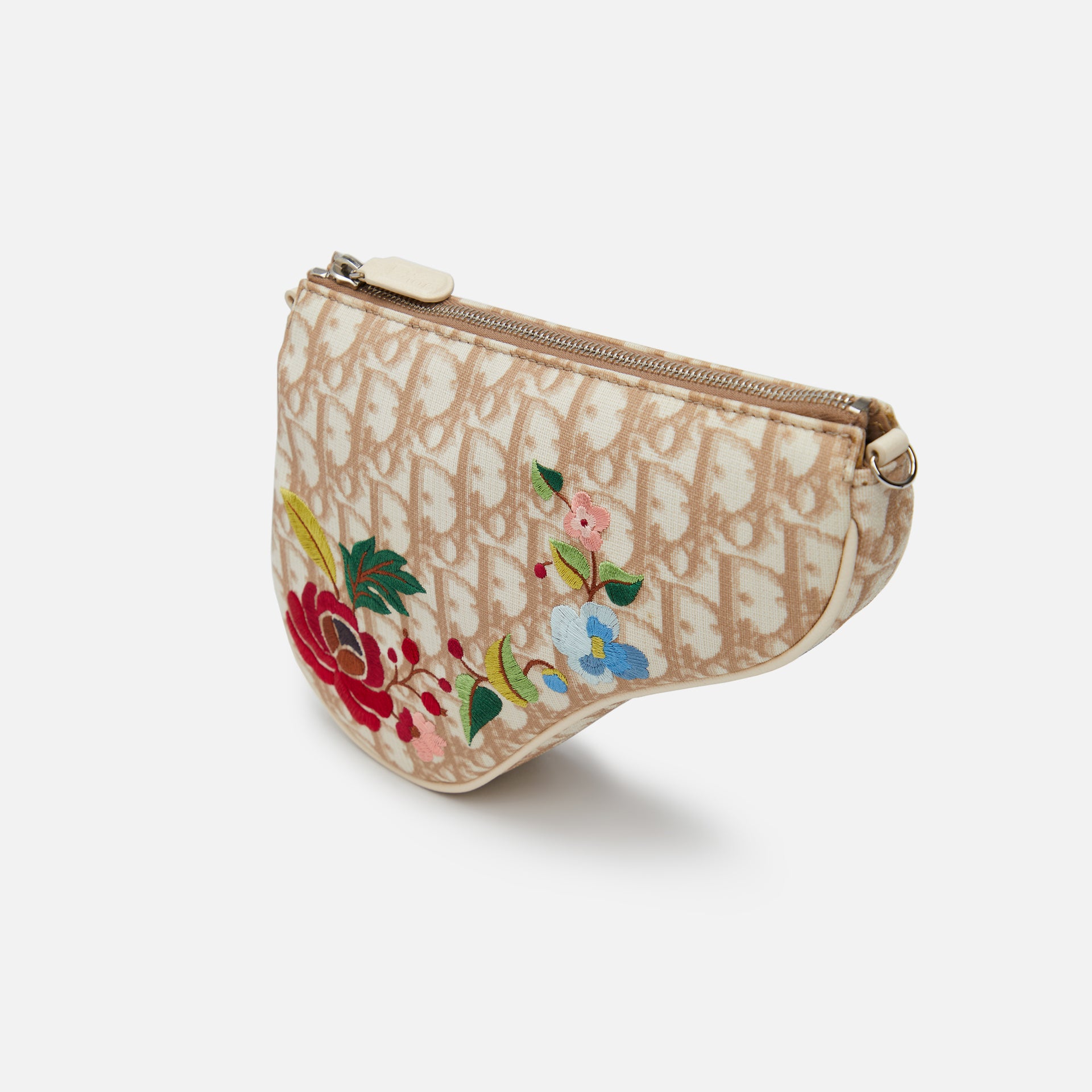 WGACA Dior Embroidered Saddle Mini Bag - Brown
