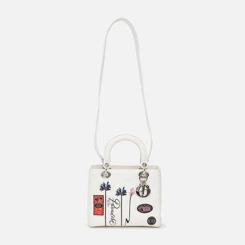 WGACA Dior Embossed Paradise Lady Dior M - White