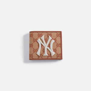 WGACA Gucci Canvas NY Yankees Wallet - Brown