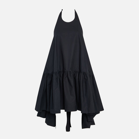Azeeza Winston Cotton Poplin Dress - Black