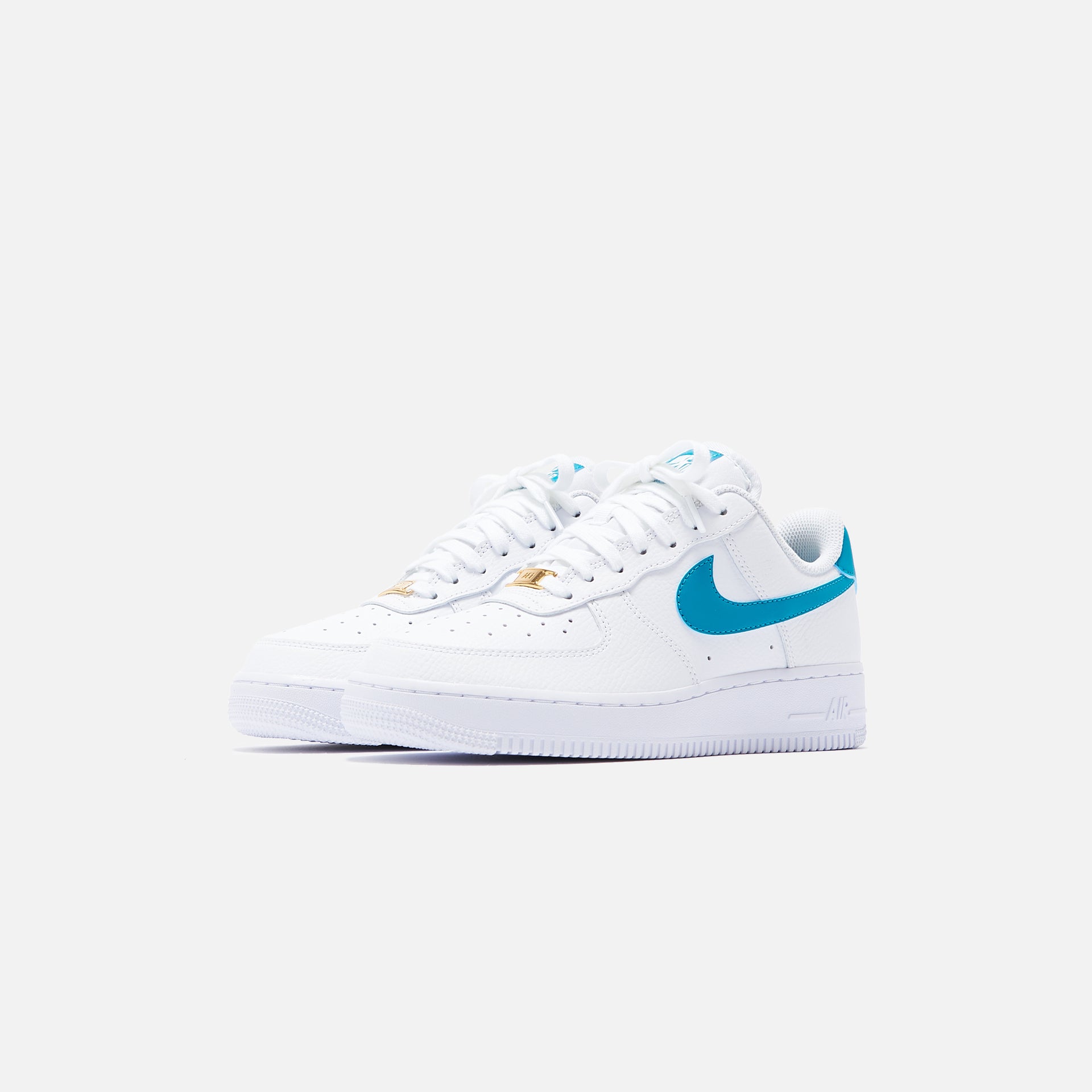 Nike WMNS Air Force 1 '07 - White / Teal Nebula / Metallic Gold