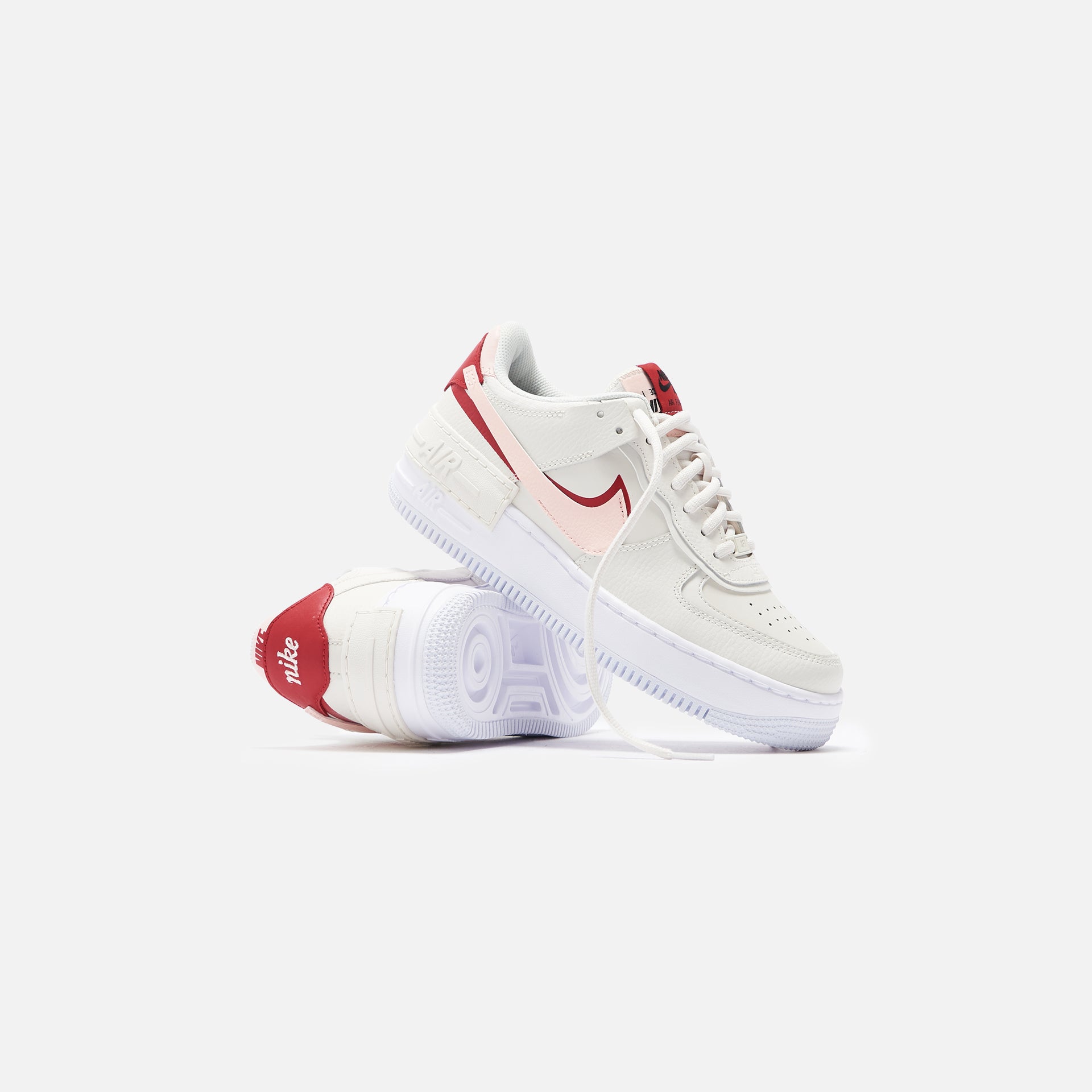 Nike WMNS Air Force 1 Double Vision - Phantom / Echo Pink / Gym Red