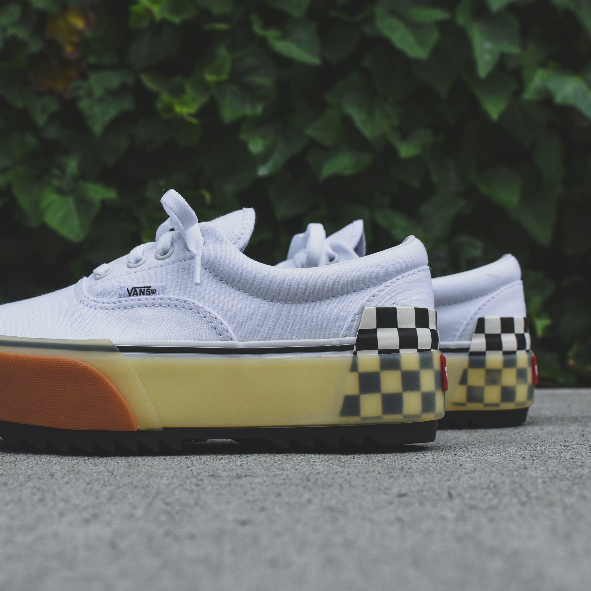 Vans Era Stacked - White / Checkerboard