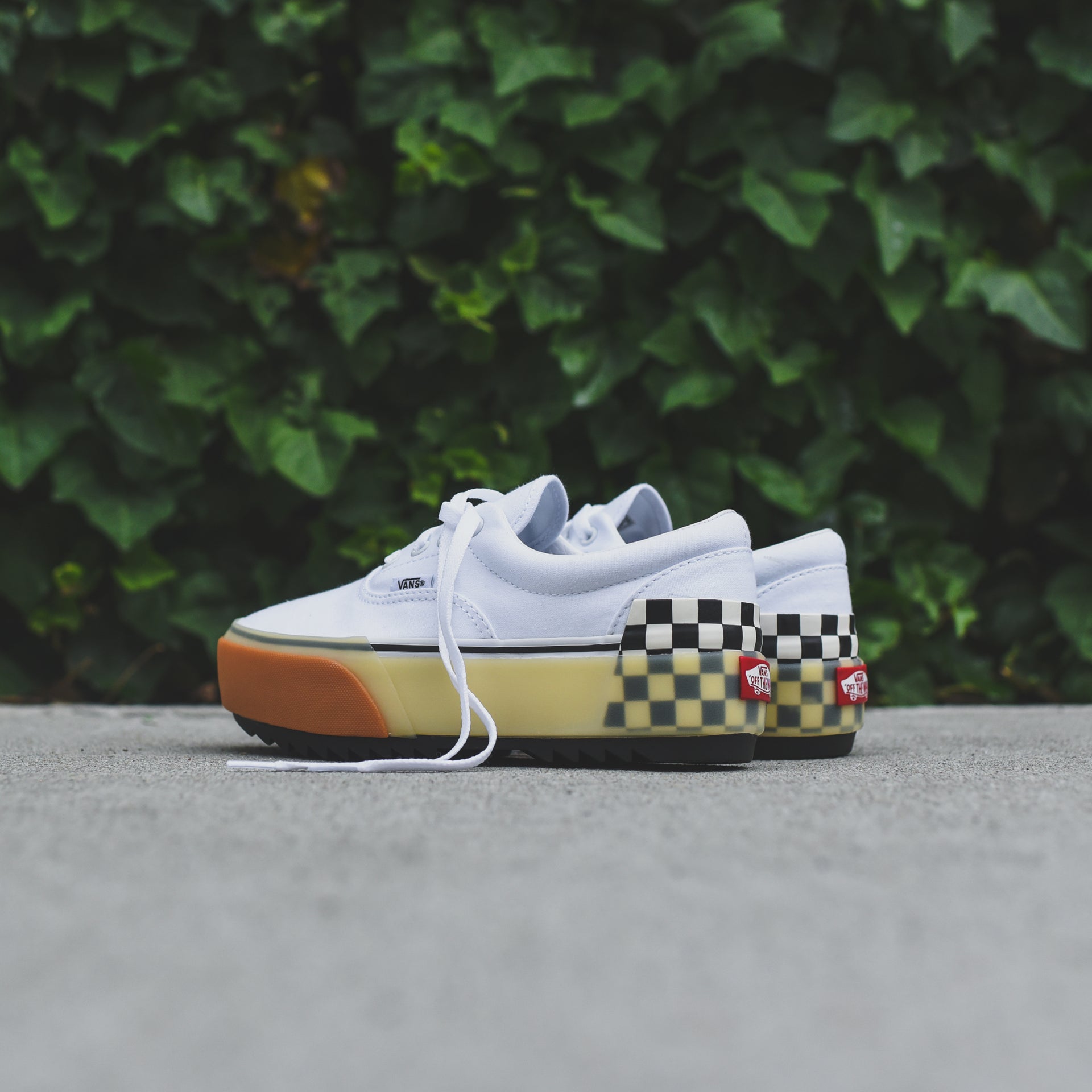 Vans Era Stacked - White / Checkerboard
