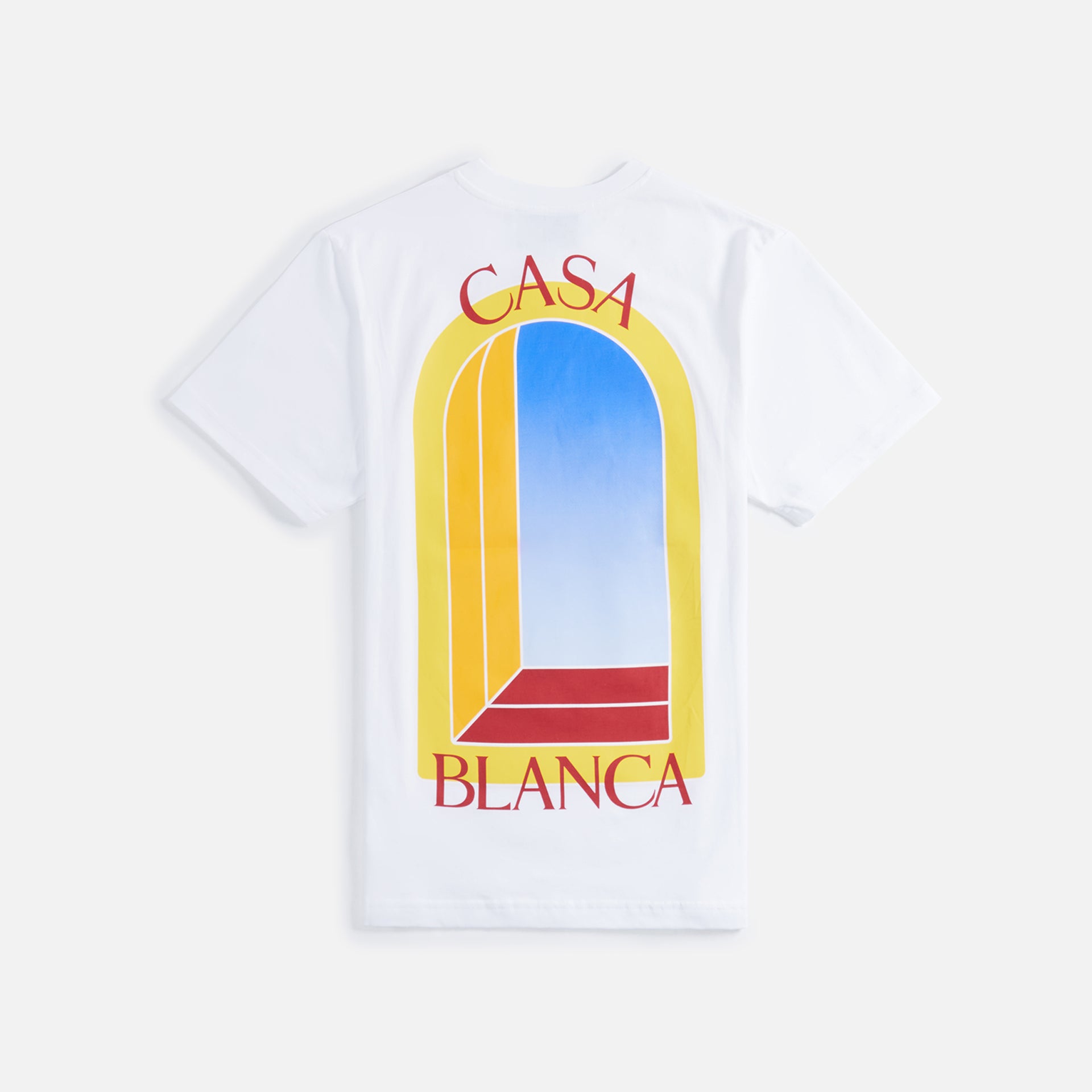 Casablanca Printed Tee in L'Arche De Jour - White