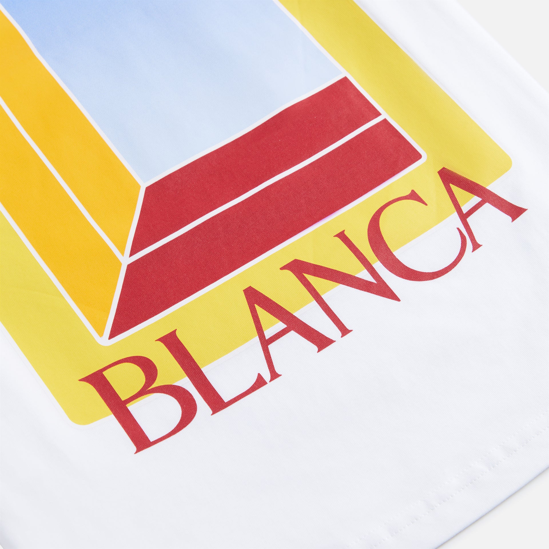 Casablanca Printed Tee in L'Arche De Jour - White